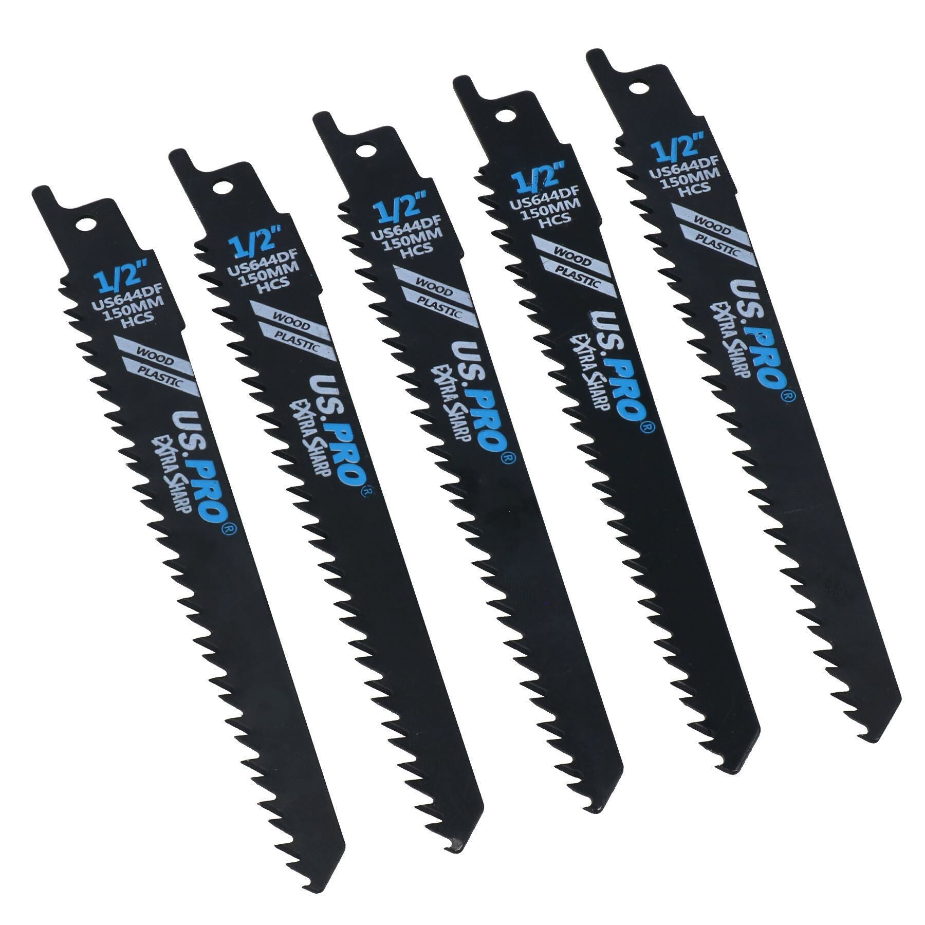 Lame de scie alternative 150 mm 5 TPI pour coupe du bois, du plastique, coupe rapide et tranchante