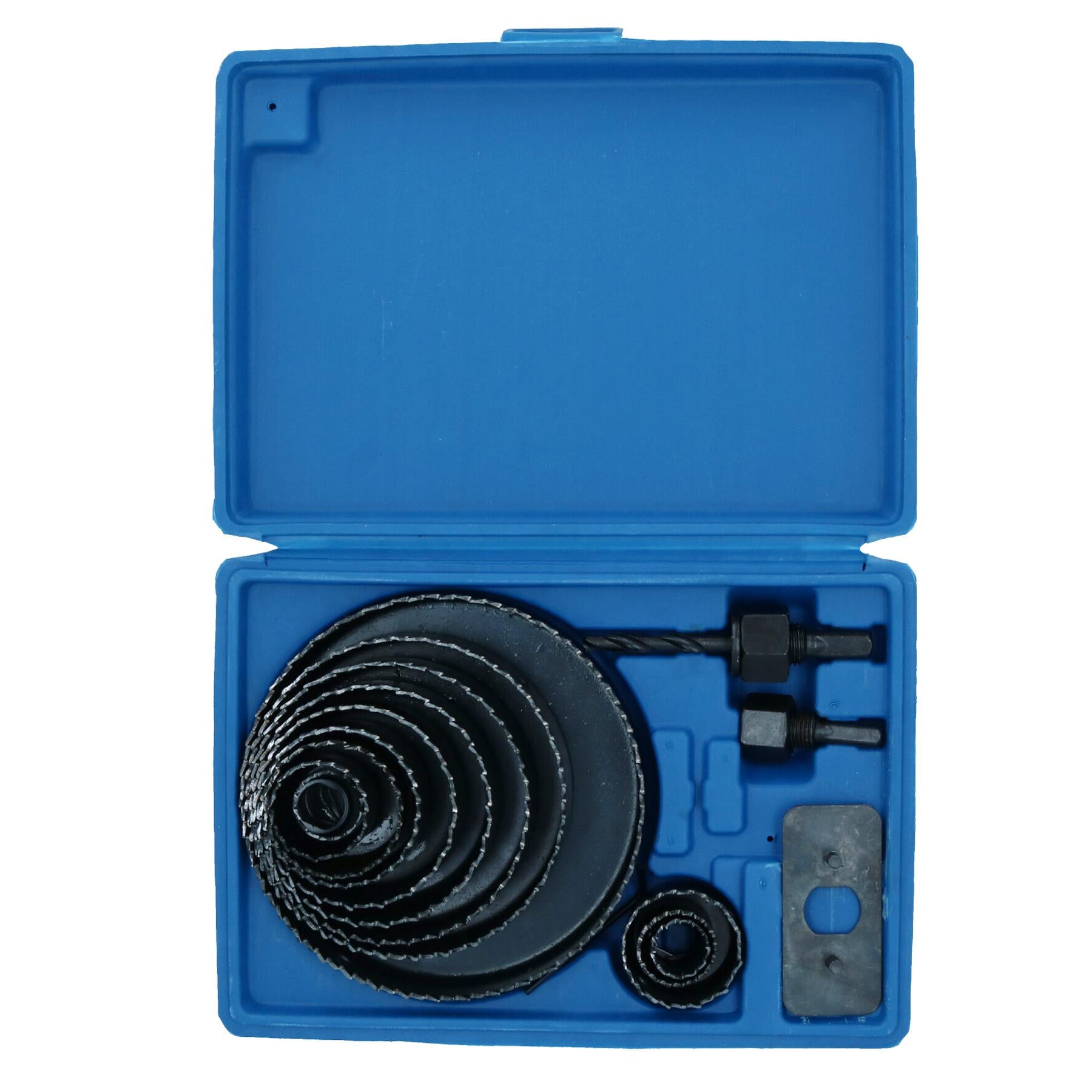 16pc Circle Hole Saw Round Cutter Drill Kit with Arbor and Storage Case TE110