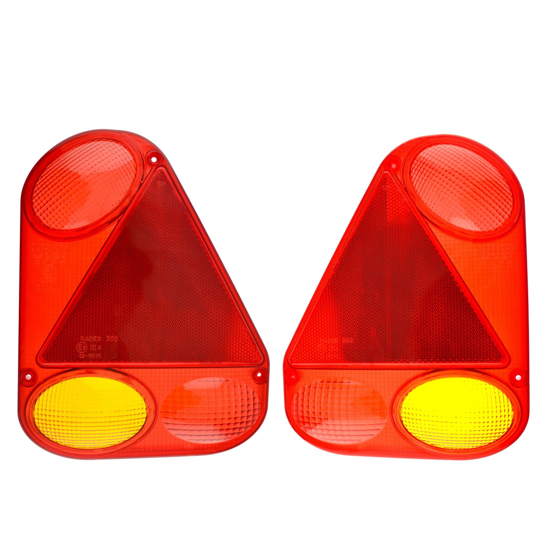 Anhängerlichtlinse Radex Ersatzlinsen links und rechts TR216_217