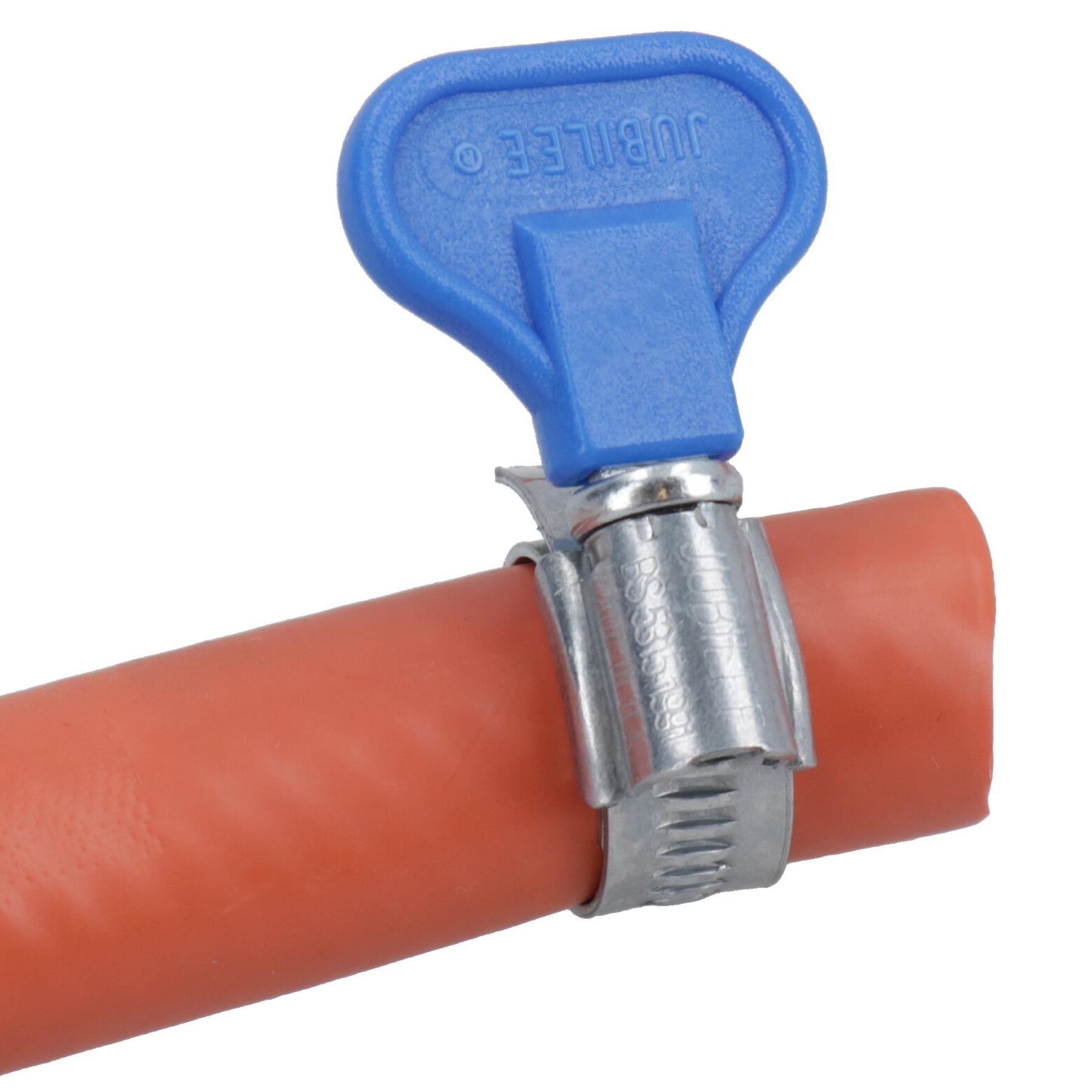 Abflussschlauch aus PVC, 15 Meter, knickfrei, mit Schlauchschelle, Sanitär