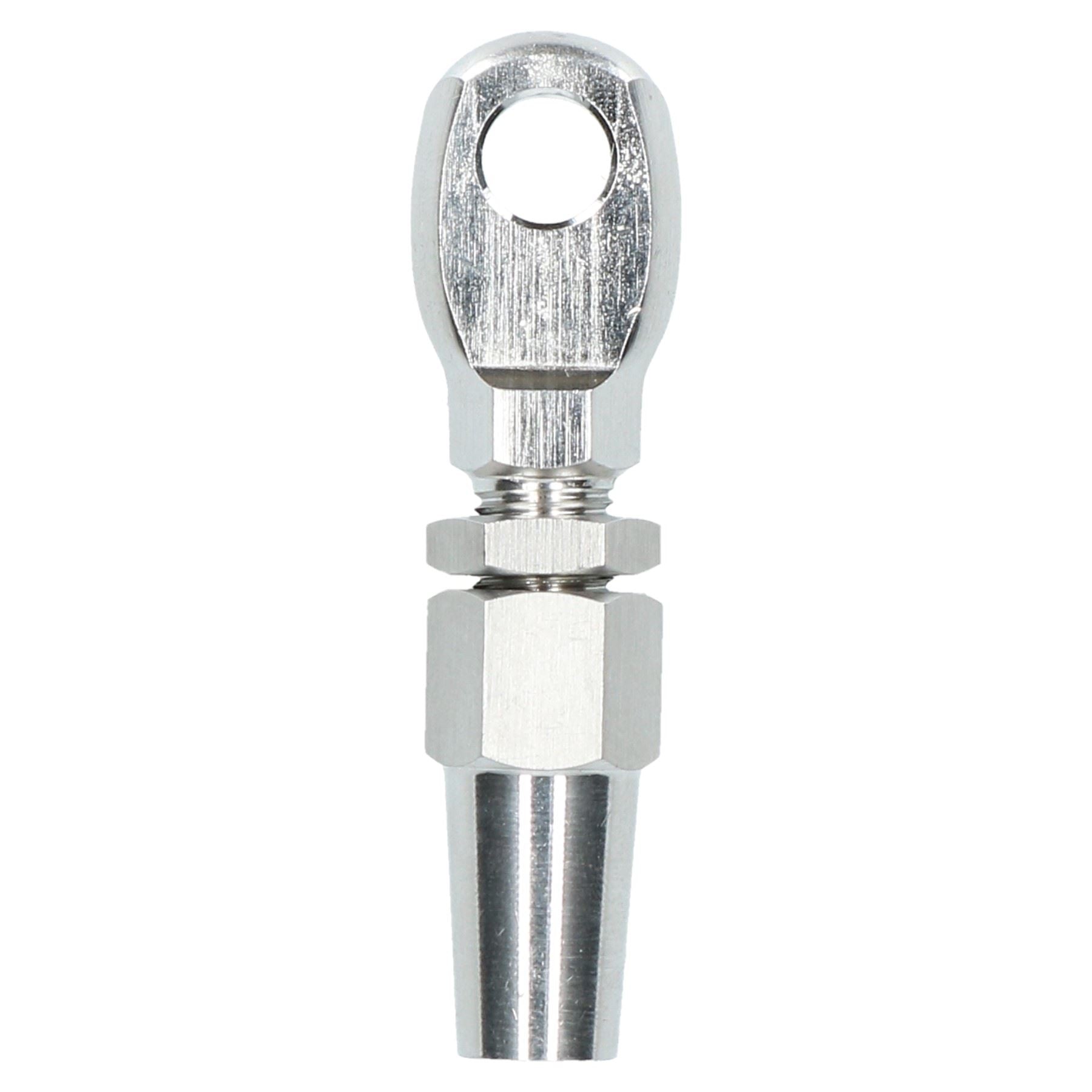 Raccord de câble métallique DIY Raccord d'extrémité de gréement sans emmanchement en acier inoxydable 316