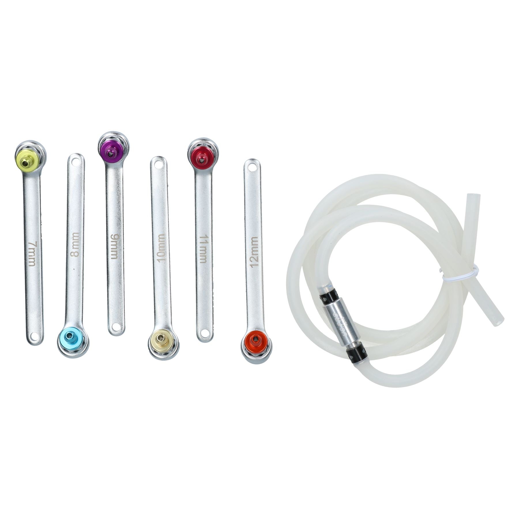 Entlüfter für Bremse und Kupplung, Entlüfter, Entlüftungsschlüssel-Satz, 12-kant-Stecknüsse, 7–12 mm, 6-teilig