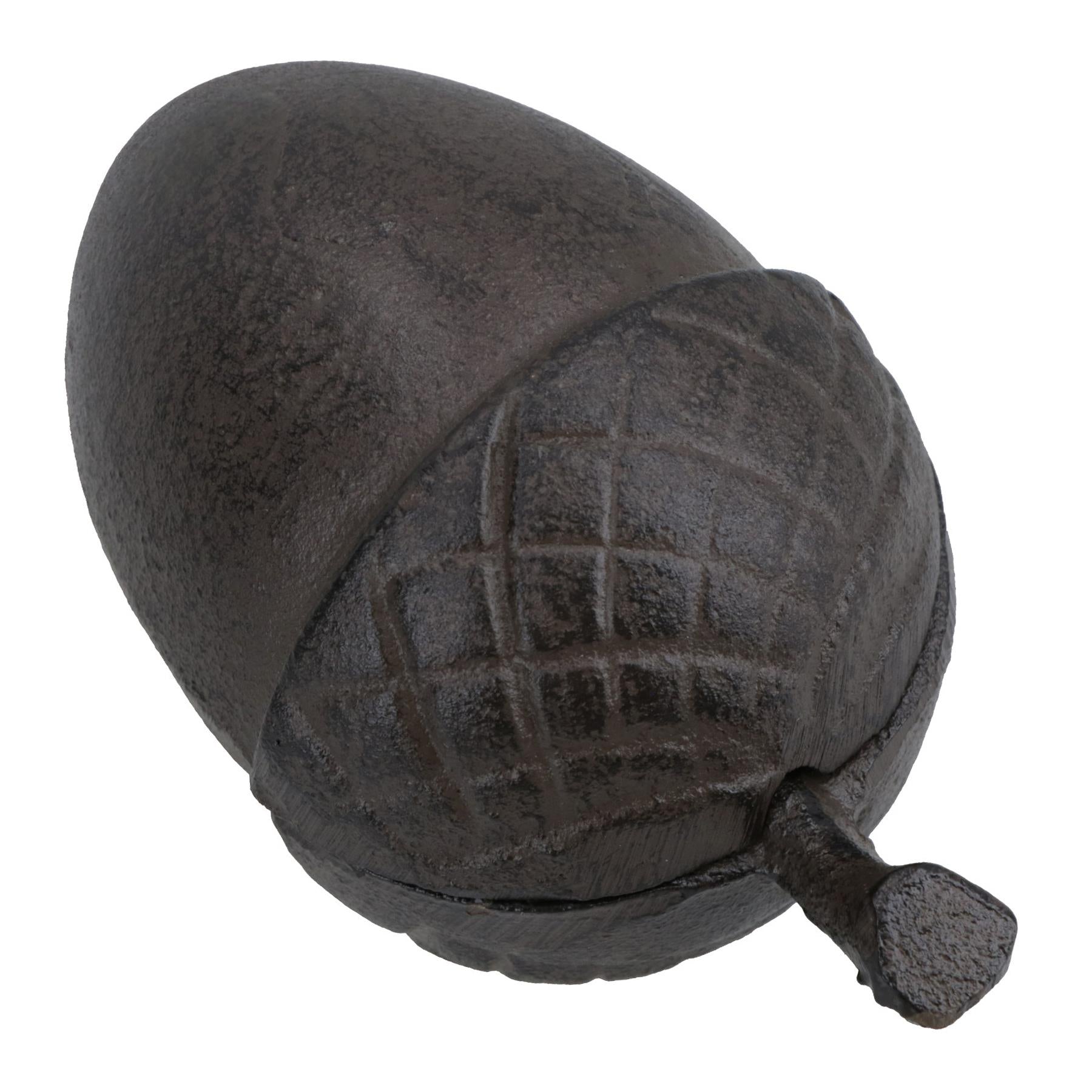 Acorn Key Holder Box Cast Iron Garden Yard Storage Box Hidden House Home