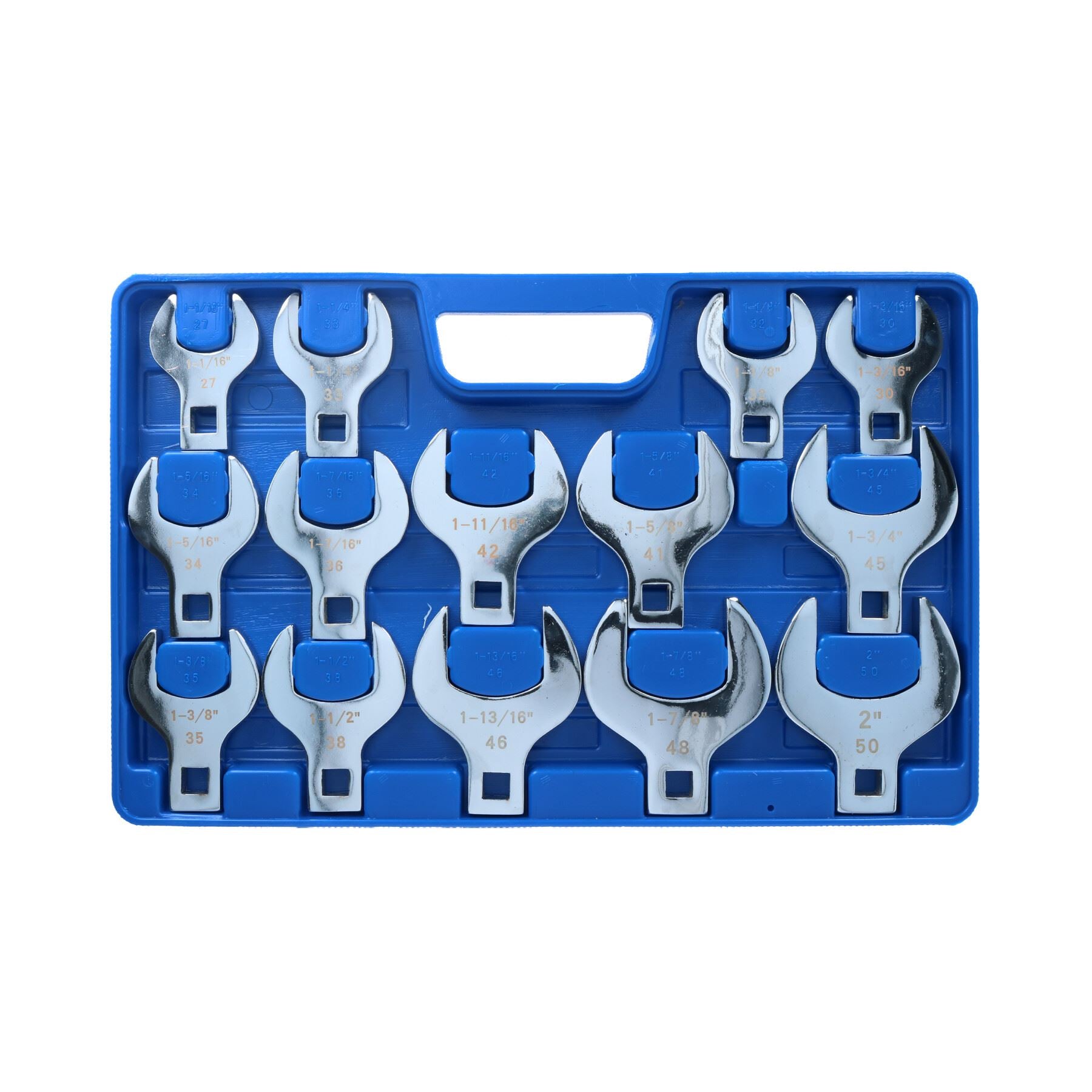 Jeu de clés à molette Crowfeet métriques MM 1/2" 27 mm – 50 mm