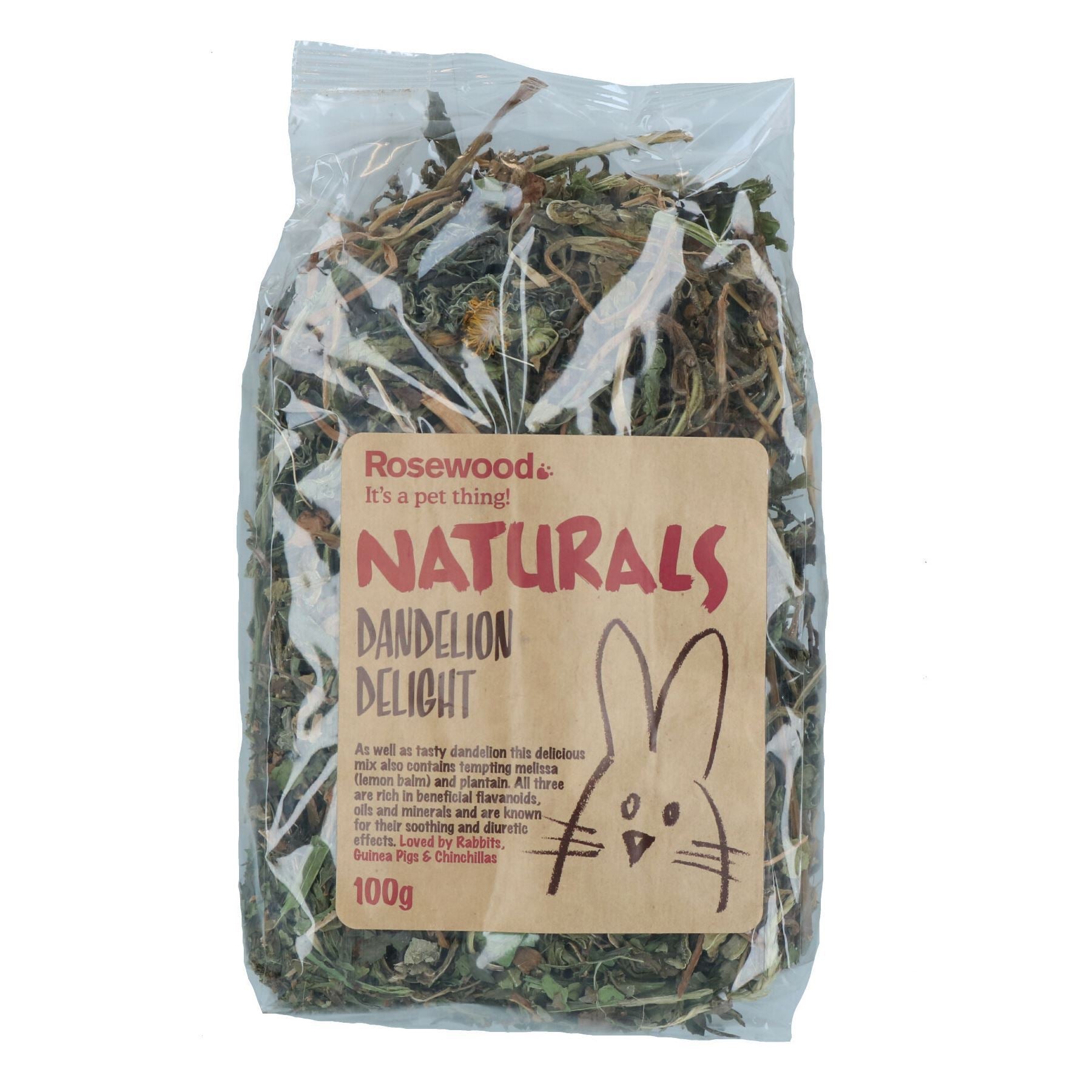 Lot de 6 friandises pour petits animaux - Lapin de Guinée - Briseur d'ennui - Délice naturel au pissenlit