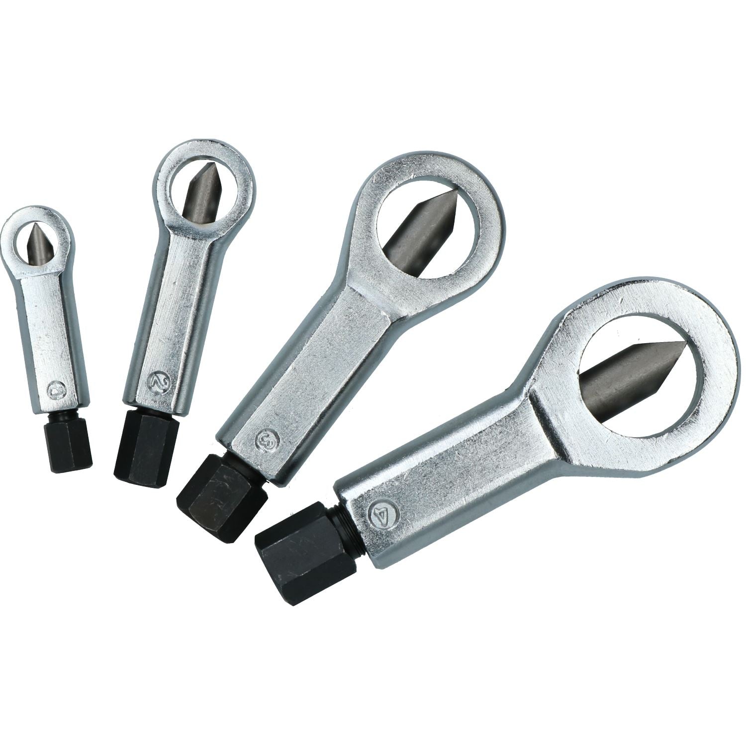 Extracteur de séparateur d'écrous et de boulons pour écrous rouillés, arrondis, grippés et endommagés