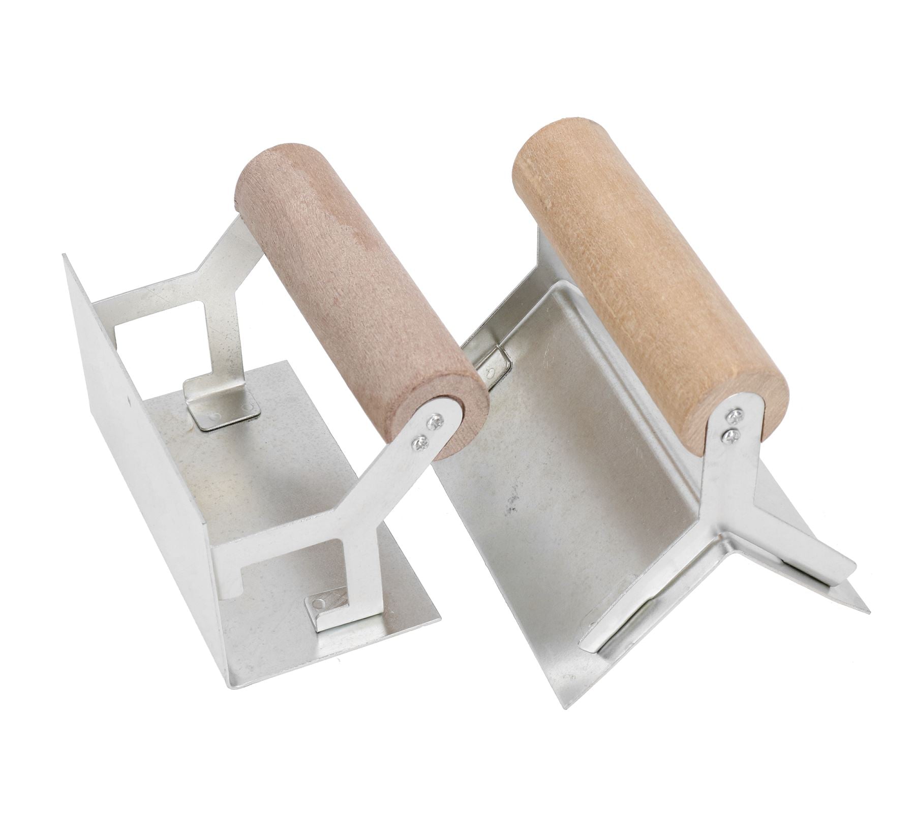Lot de 2 truelles d'angle intérieures et extérieures pour plâtriers, constructeurs de cloisons sèches, outil de finition