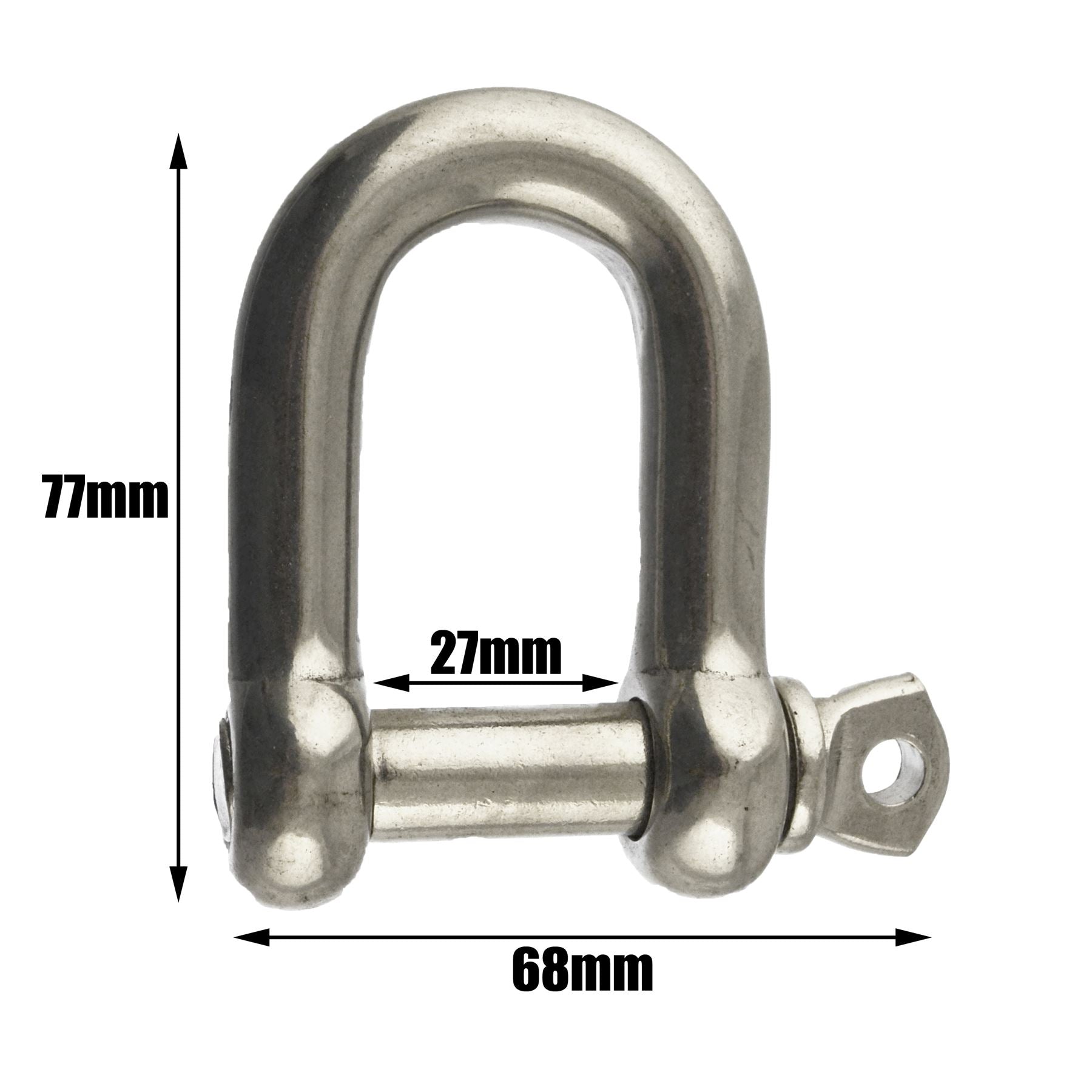 BULK Pack 12mm D Dee Shackle Galvanised Chain Link Chandlery Wholesale