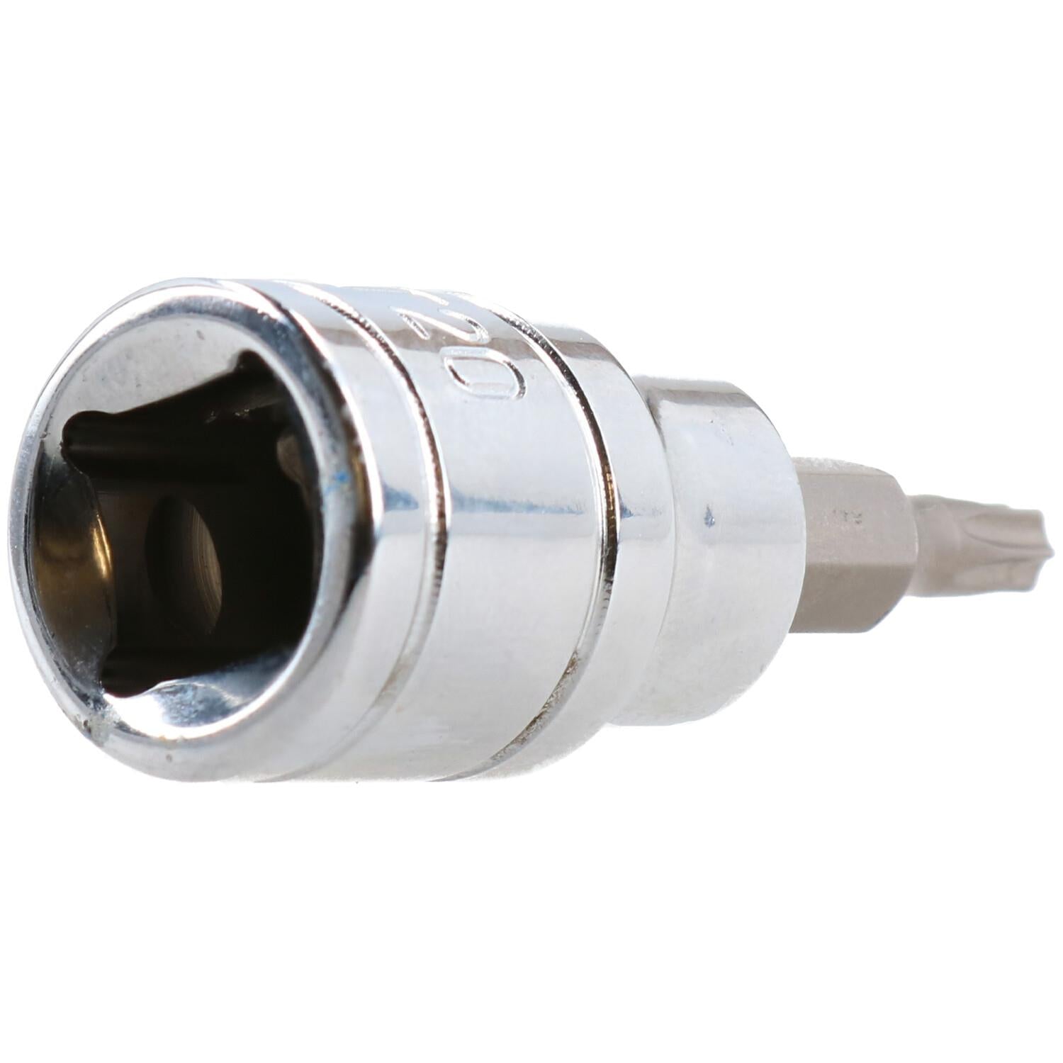 Douille étoile mâle Torx T20, entraînement 3/8", standard, interne, acier au chrome vanadium