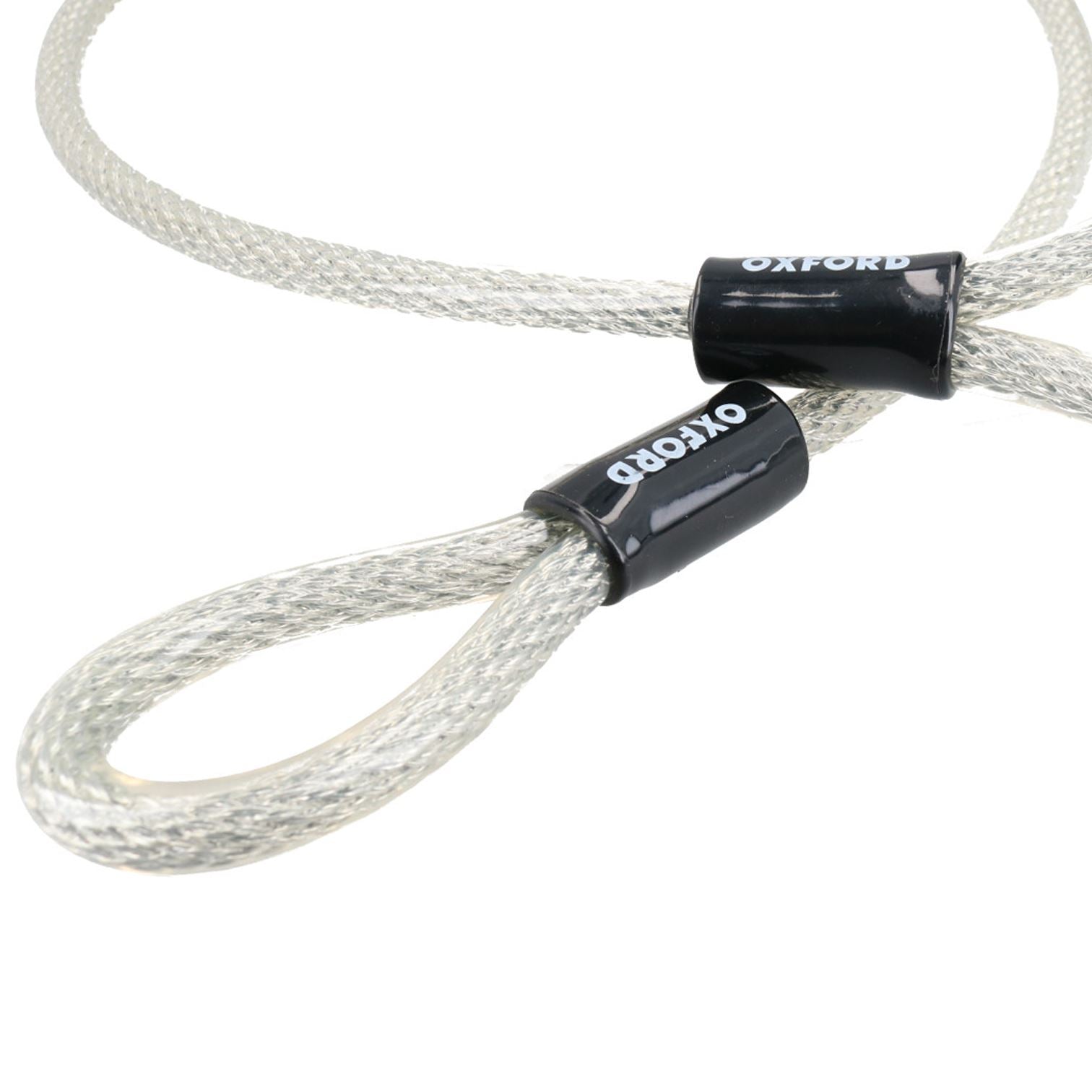Rallonge de chaîne antivol pour vélo 1,2 m x 12 mm Câble tressé de sécurité Étui en vinyle