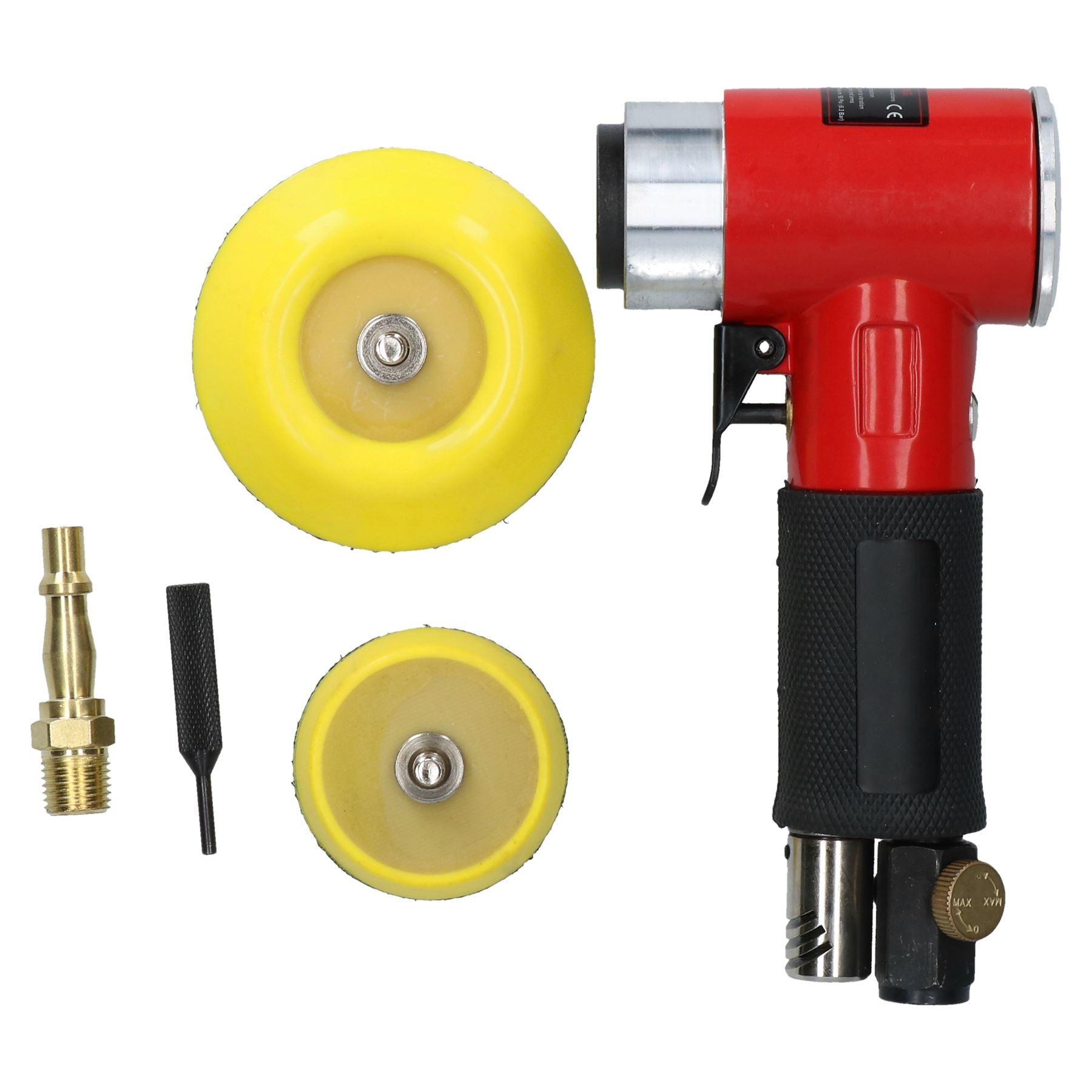 Mini meuleuse d'angle orbitale pneumatique 2" et 3" avec support à double action