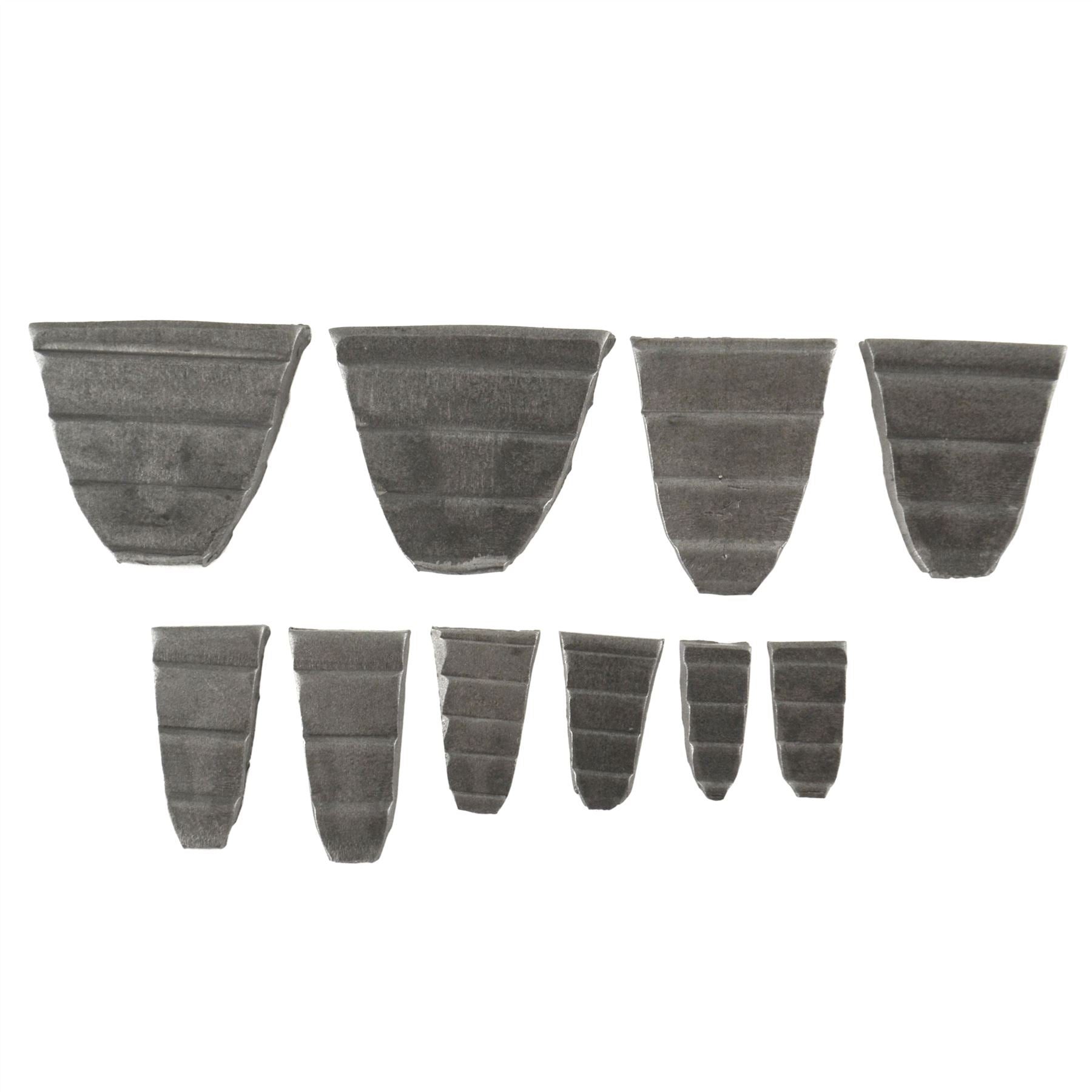 10-teiliges Hammerkeil-Set, Griffschlitz, Augenreparaturkopf, Griffe, Hammer TE837