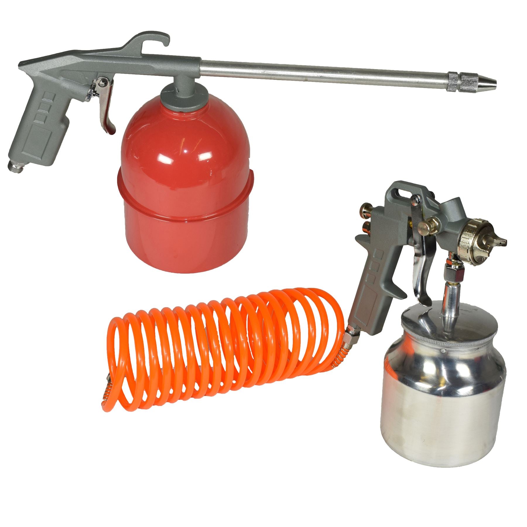 Kompressor Luft Zubehör Werkzeug Kit Spritzen Reifen Aufpumpen Schlauch Blaspistole 5pc Set