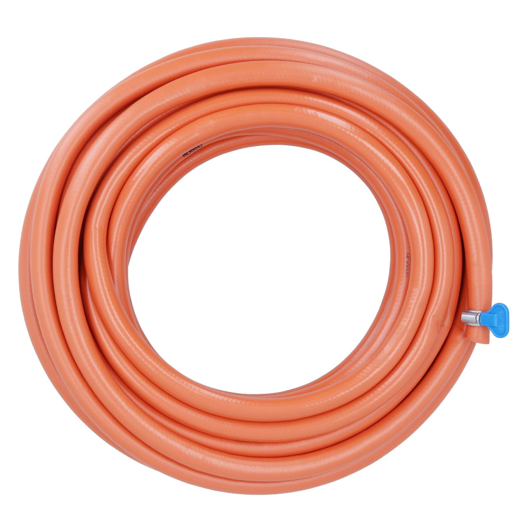 Abflussschlauch aus PVC, 15 Meter, knickfrei, mit Schlauchschelle, Sanitär