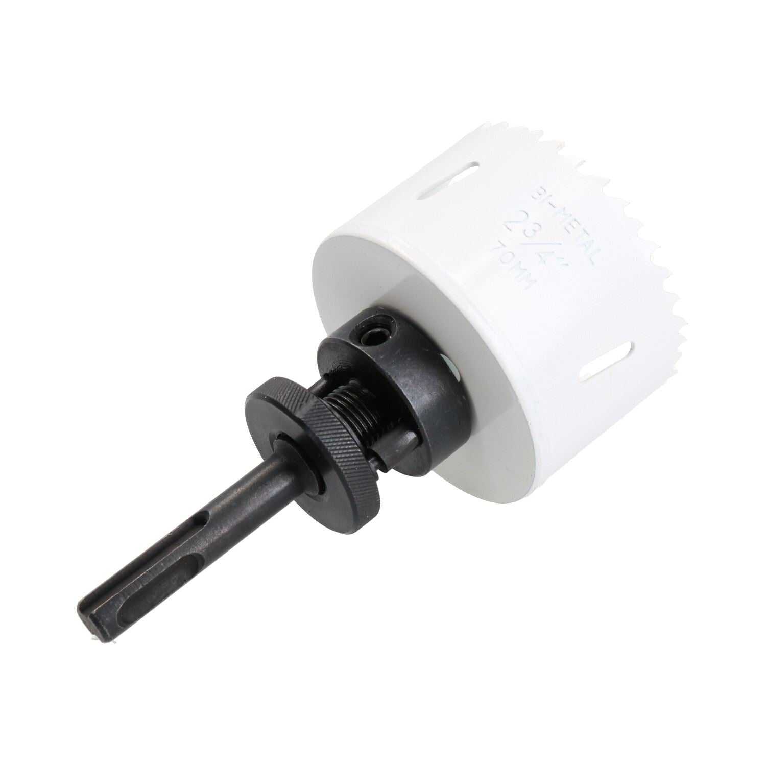 SDS-Plus-Dorndornaufsatz, komplett mit HSS-Lochsäge, 32 mm – 152 mm