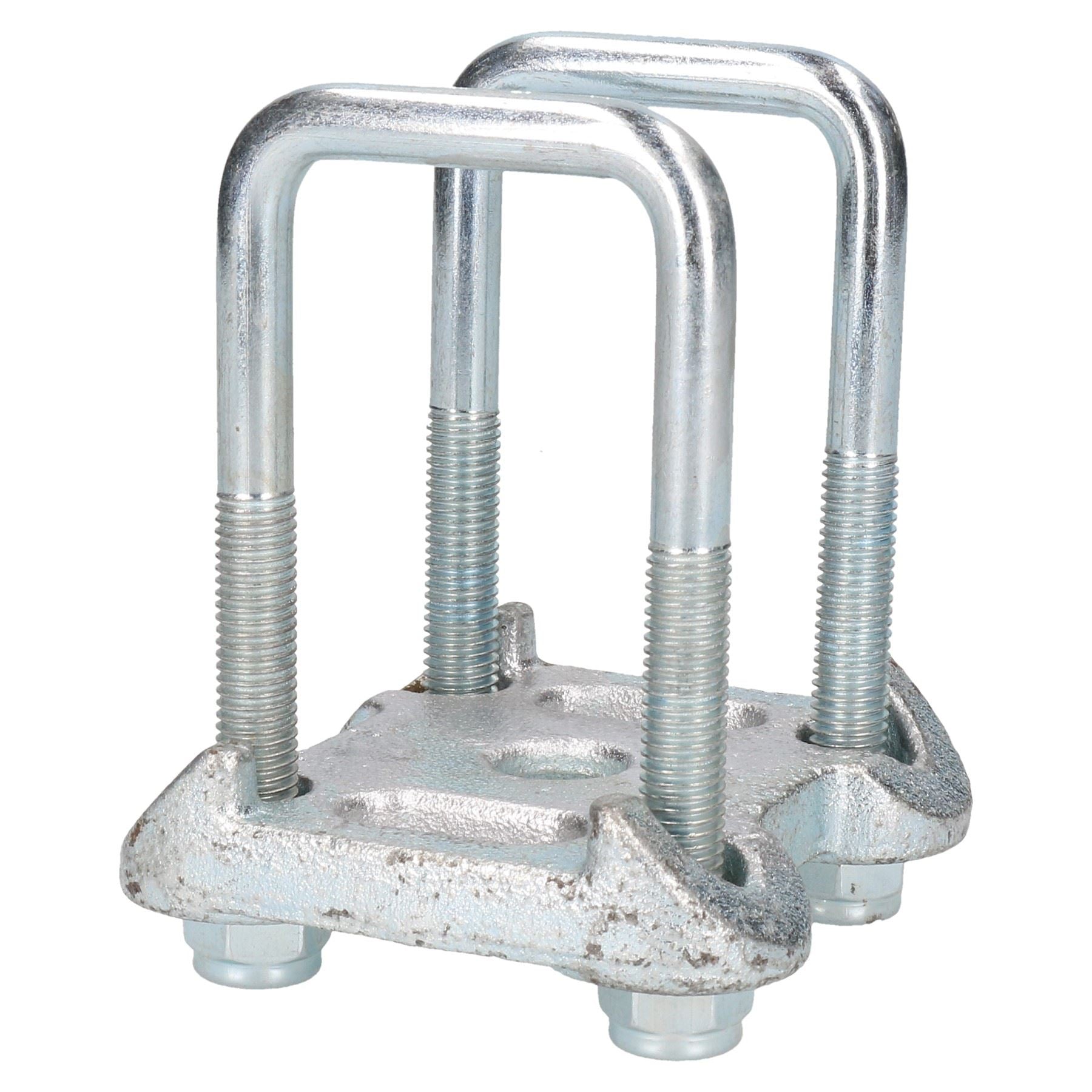 Single Parabolic Leaf Spring Bump Stop And U Bolts And Plates For Ifor Williams