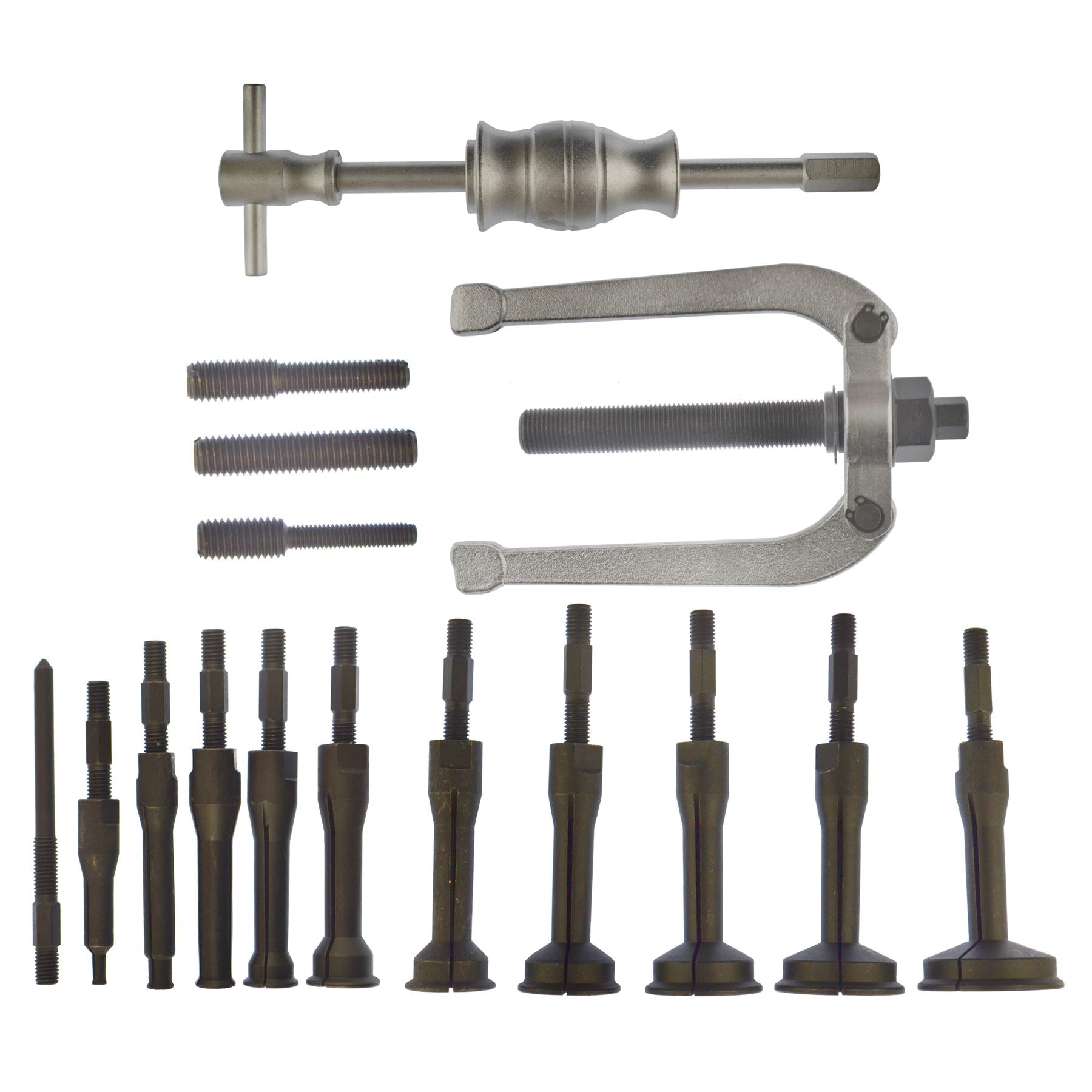 Extracteur de roulement, extracteur de roulement, kit de démontage de roulement borgne intérieur, 16 pièces