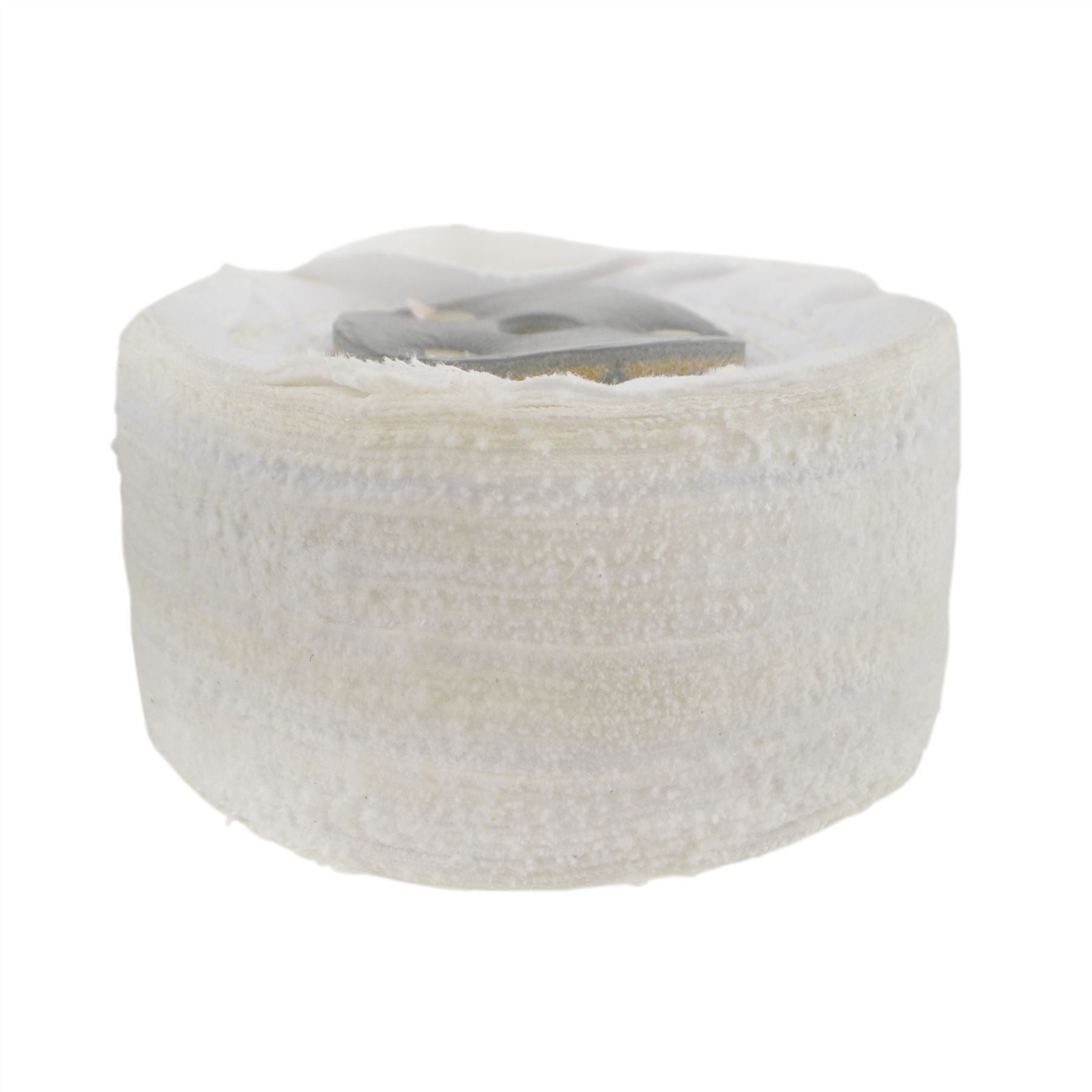 White Close Stitched Metal Polishing Buffing Mop 4" x 2" 4 section 2nd Stage