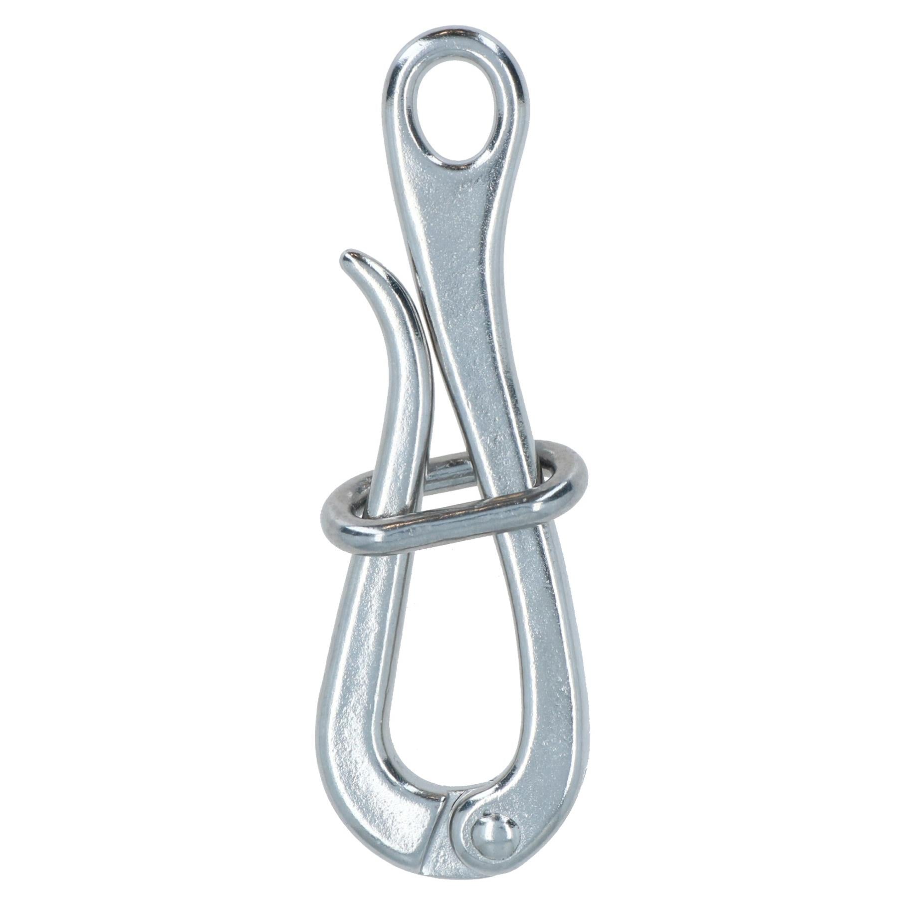6 Zoll Marine Pelican Haken + Öse Schnellverschluss Link Edelstahl Leitplanke