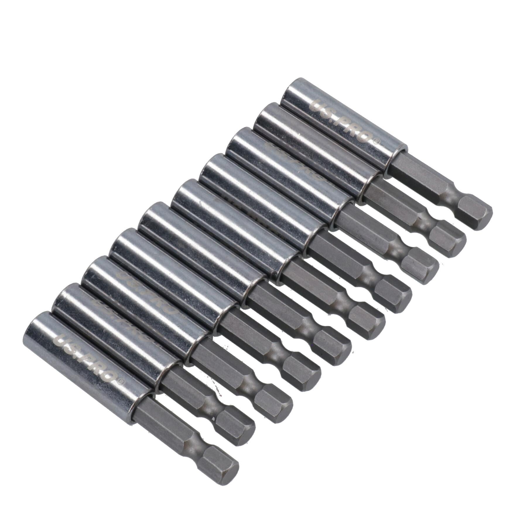 Magnetische Schraubendreher-Bithalter, Verlängerungsschraubendreher, 1/4 Zoll Sechskantschaft, 10er-Pack