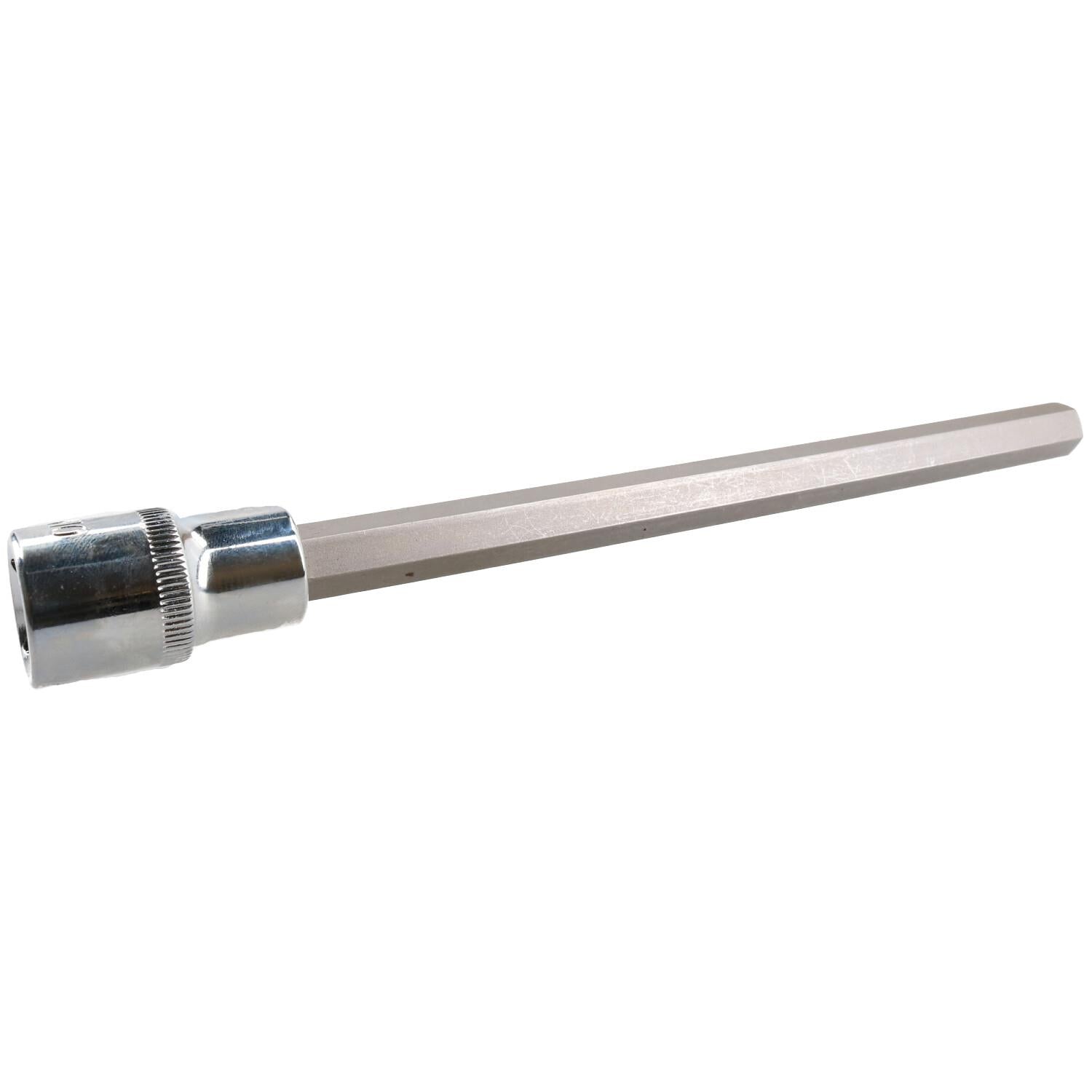 10mm Hex Allen Key Long Bit Internal Socket Metric 1/2" Drive 200mm Length Cr-V