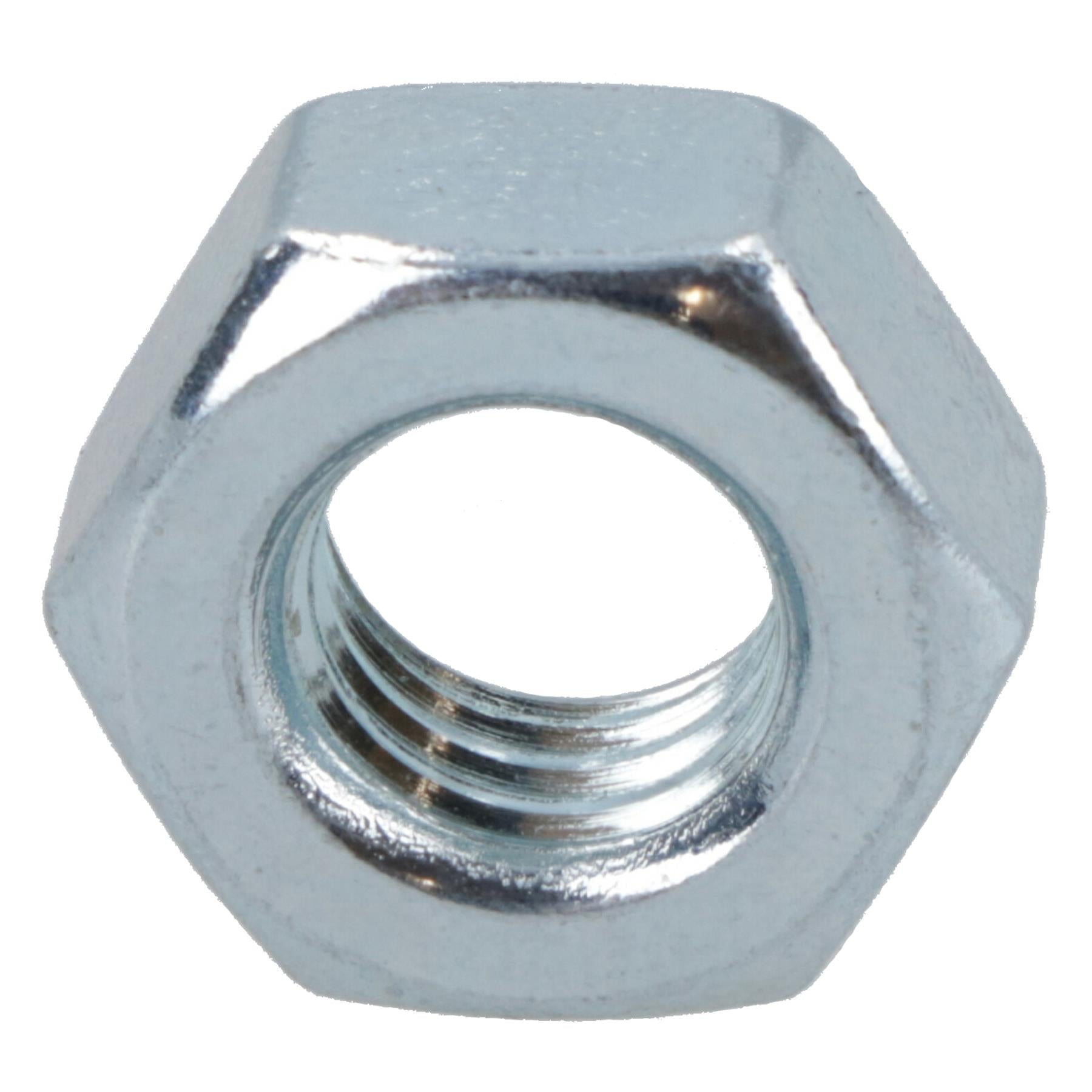 M6 x 1.0mm Hex Full Nut Fastener Hexagonal Metric Nuts Grade 8 Zinc Plated