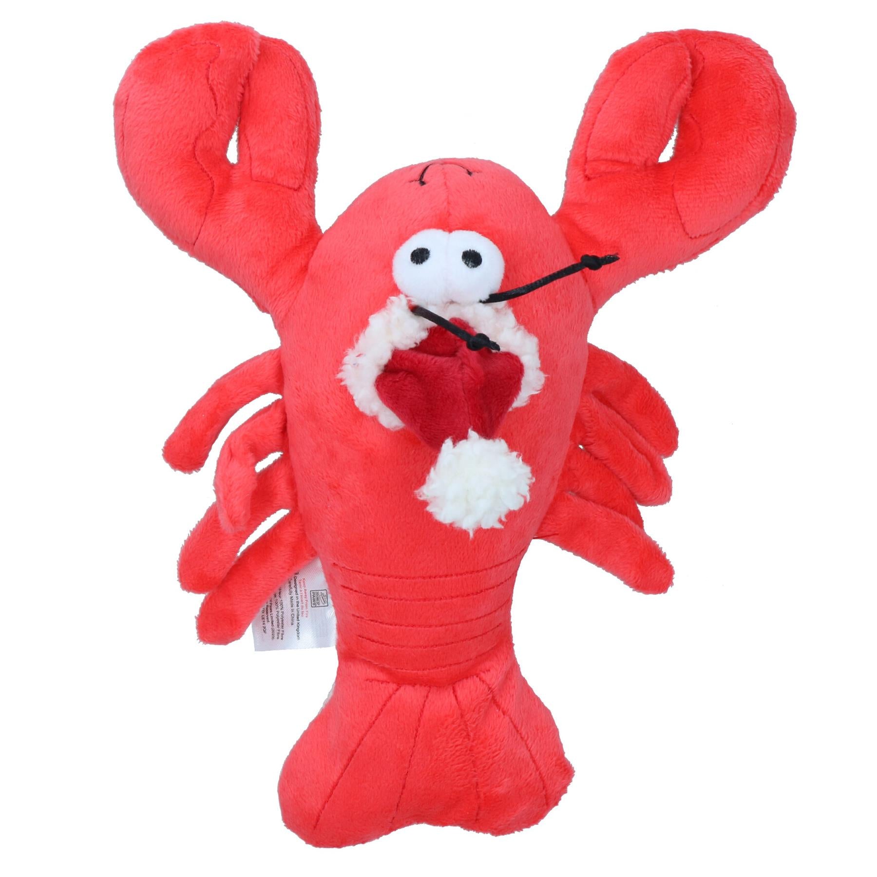 Cadeau de Noël pour chien Jouet en peluche couineur en forme de homard de Noël Cadeau de Noël pour chien