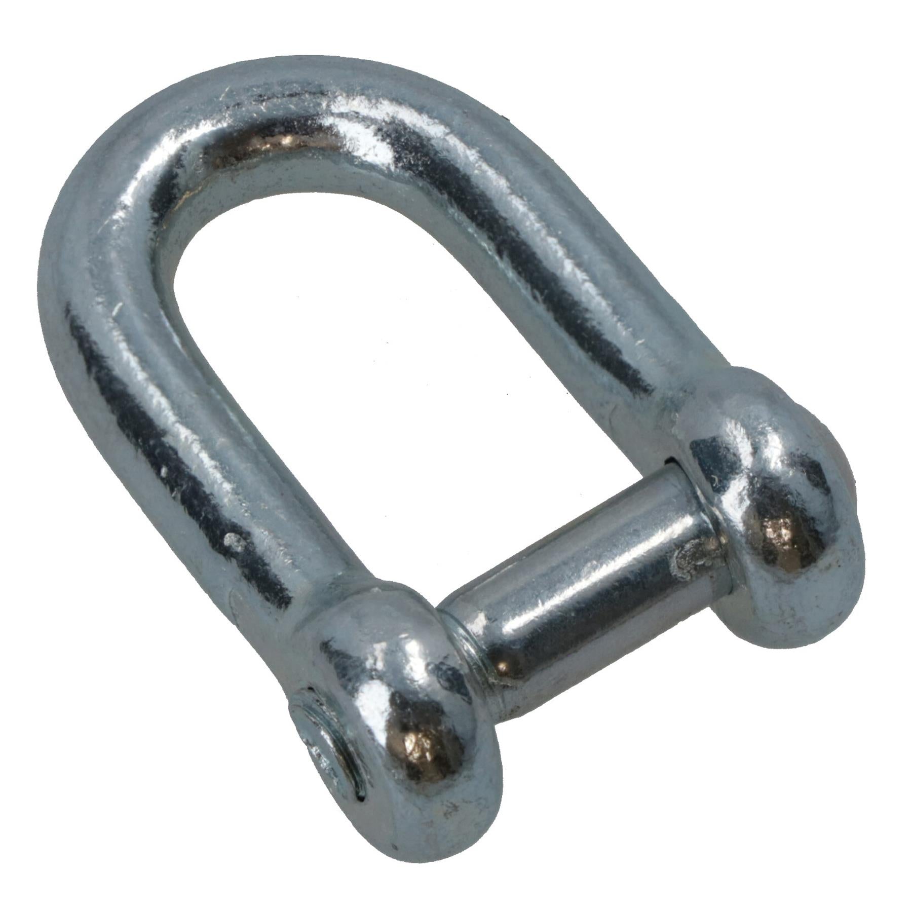 Galvanised D Shackle 6mm with Countersunk Pin Chain Link Chandlery
