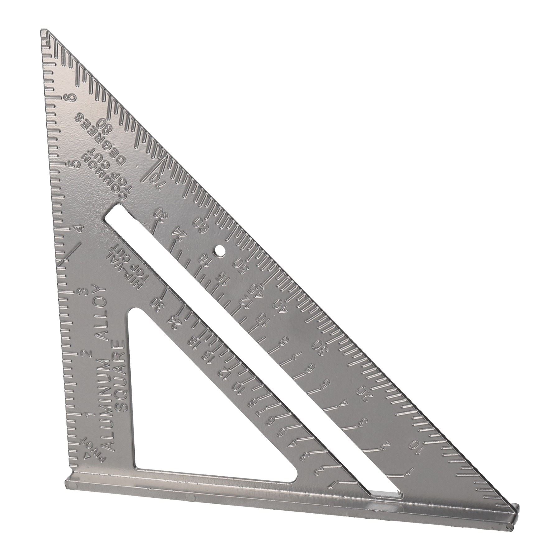 Équerre de mesure rapide en aluminium de 6 po pour chevrons de toiture, guide de menuiserie