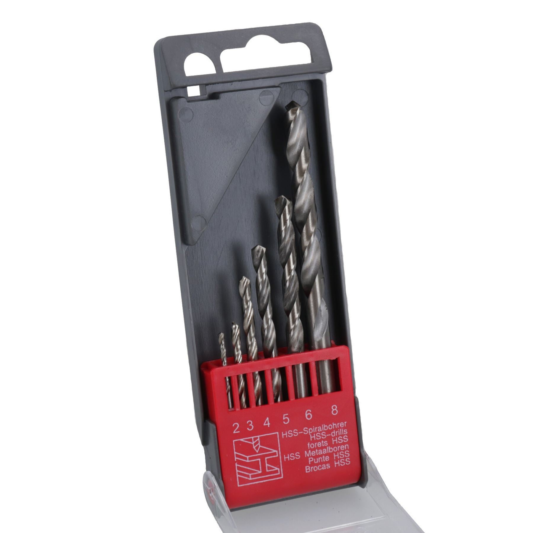 6-teiliges HSS-G-Bohrer-Set mit metrischen Schlitzbohrern für Metall, Kunststoff und Kupfer, 2–8 mm