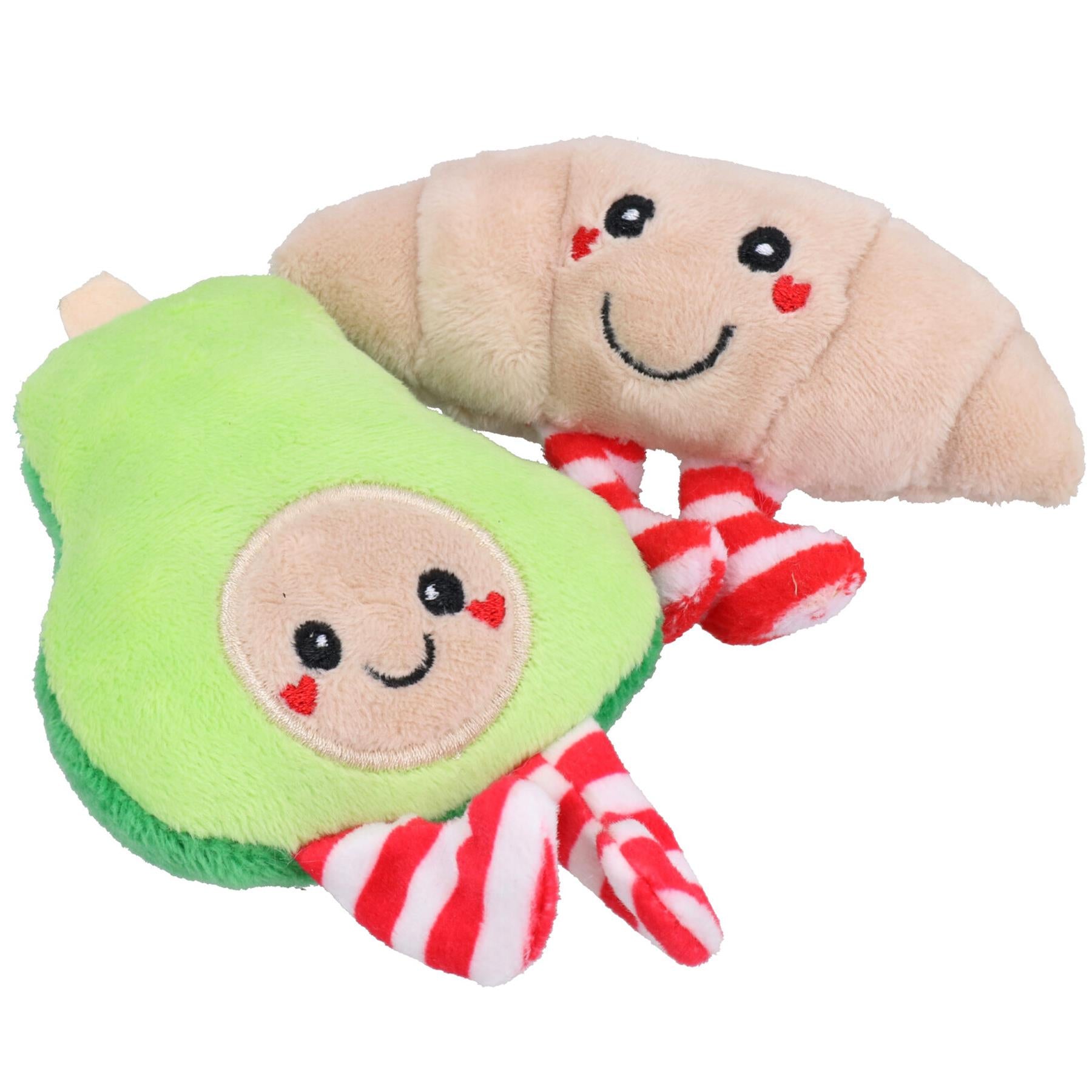 Katzenkätzchen Weihnachtsgeschenk Avocado & Croissant Festliches Katzenspielzeug-Paket Katzenspiel