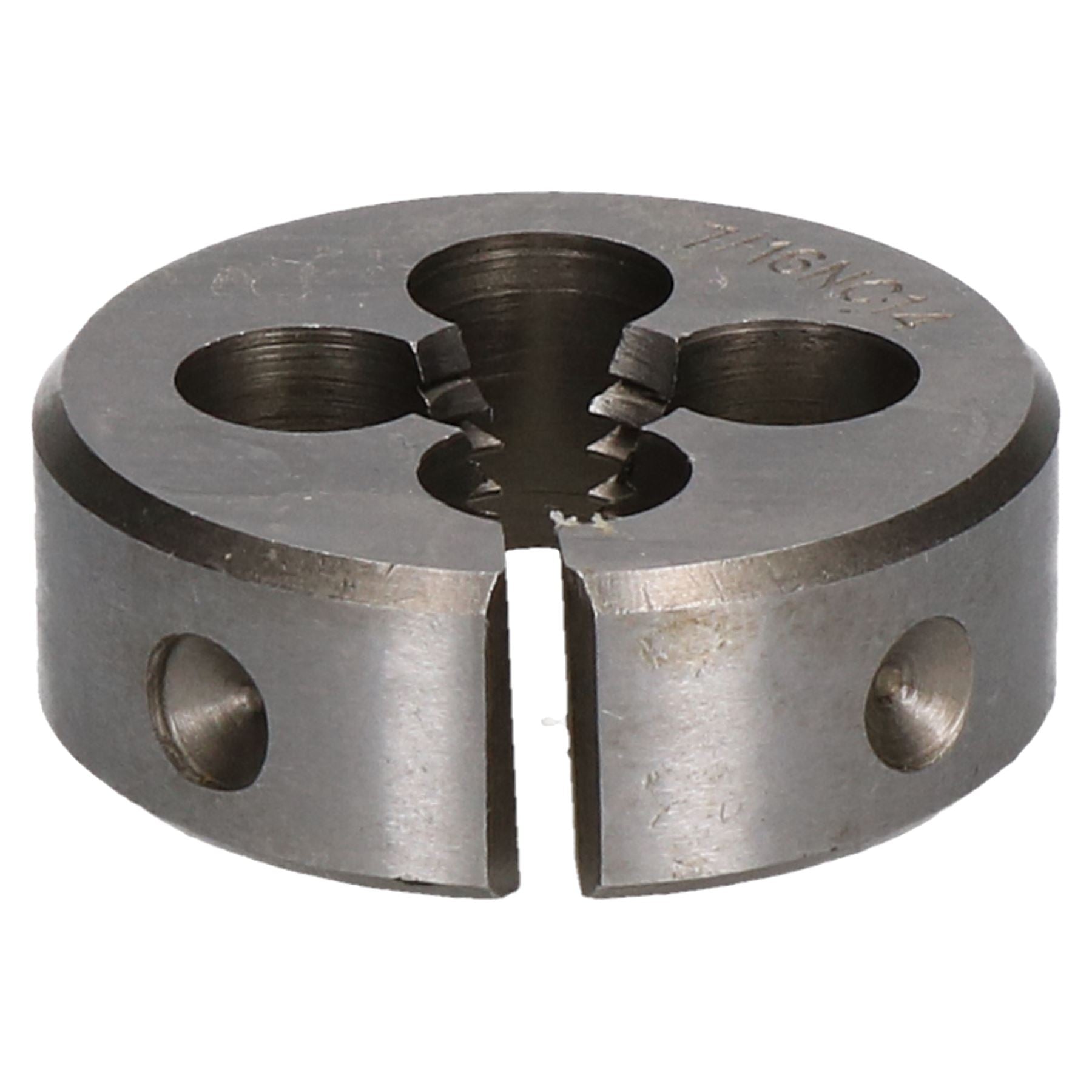 Taraud et filière UNC 1/4" - 5/8" en acier au tungstène et filière fendue 38 mm
