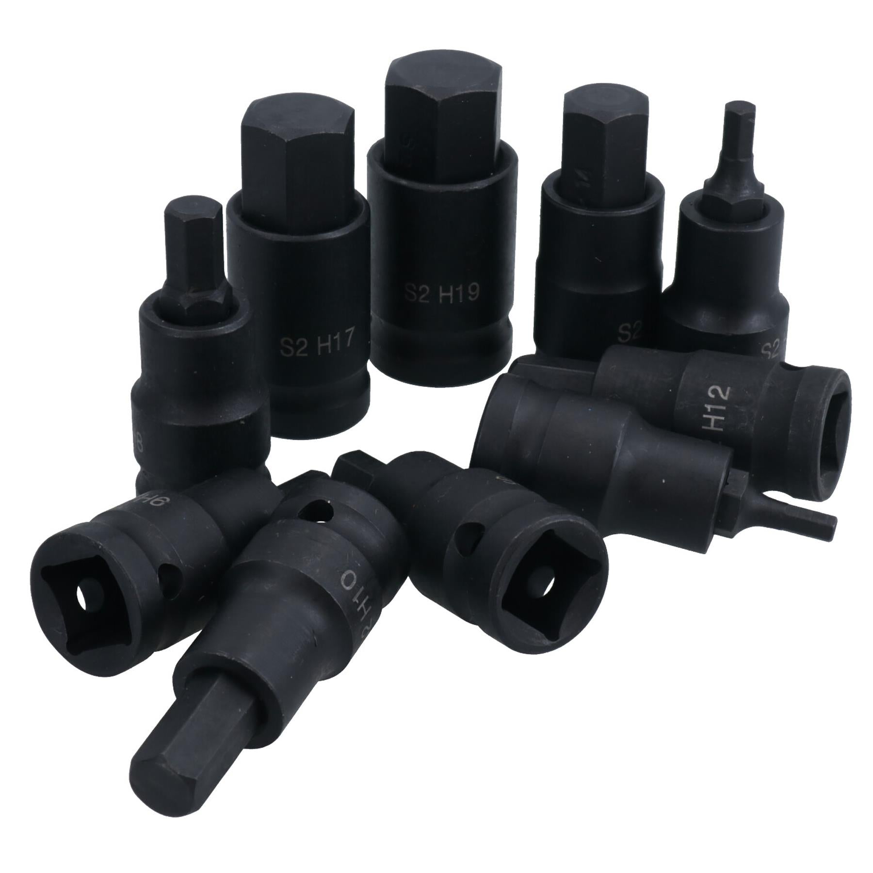 Douilles Allen à six pans creux métriques à impact 1/2" peu profondes 4 mm – 19 mm H4 – H19