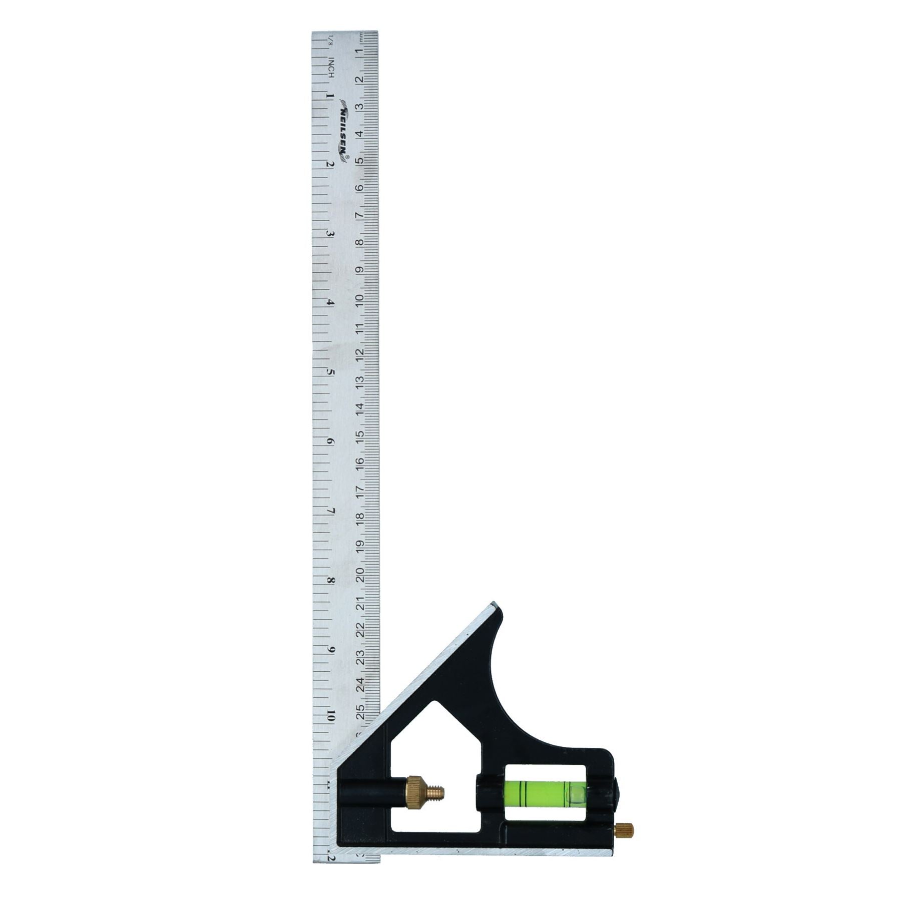 12" / 300mm Engineers Square Adjustable Combination Set Square + Spirit Level