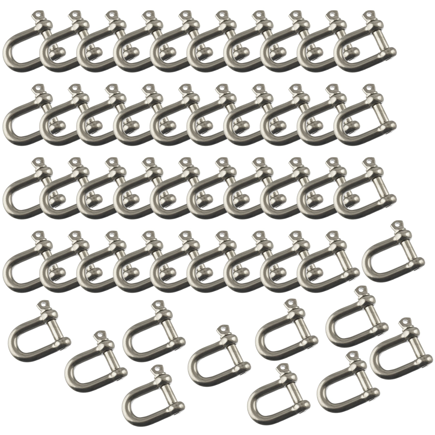 BULK Pack 12mm D Dee Shackle Galvanised Chain Link Chandlery Wholesale