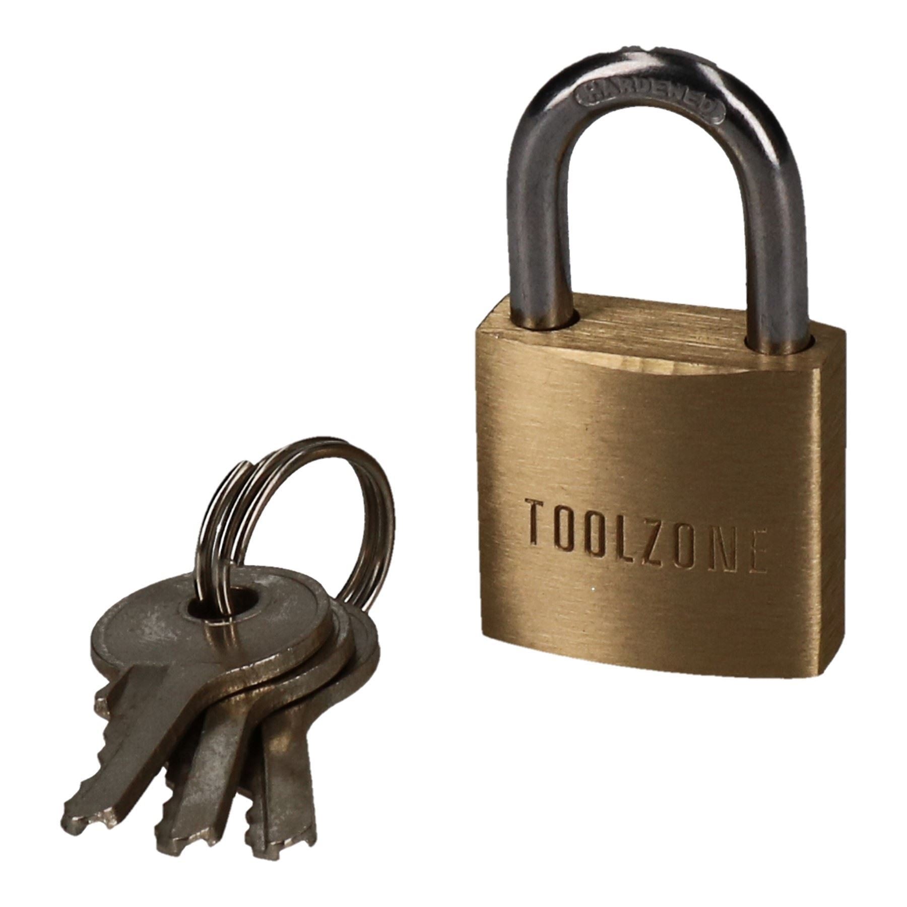 Brass Padlocks Heavy Duty Security Lock Chain Shed Garage Shackle 3 Keys