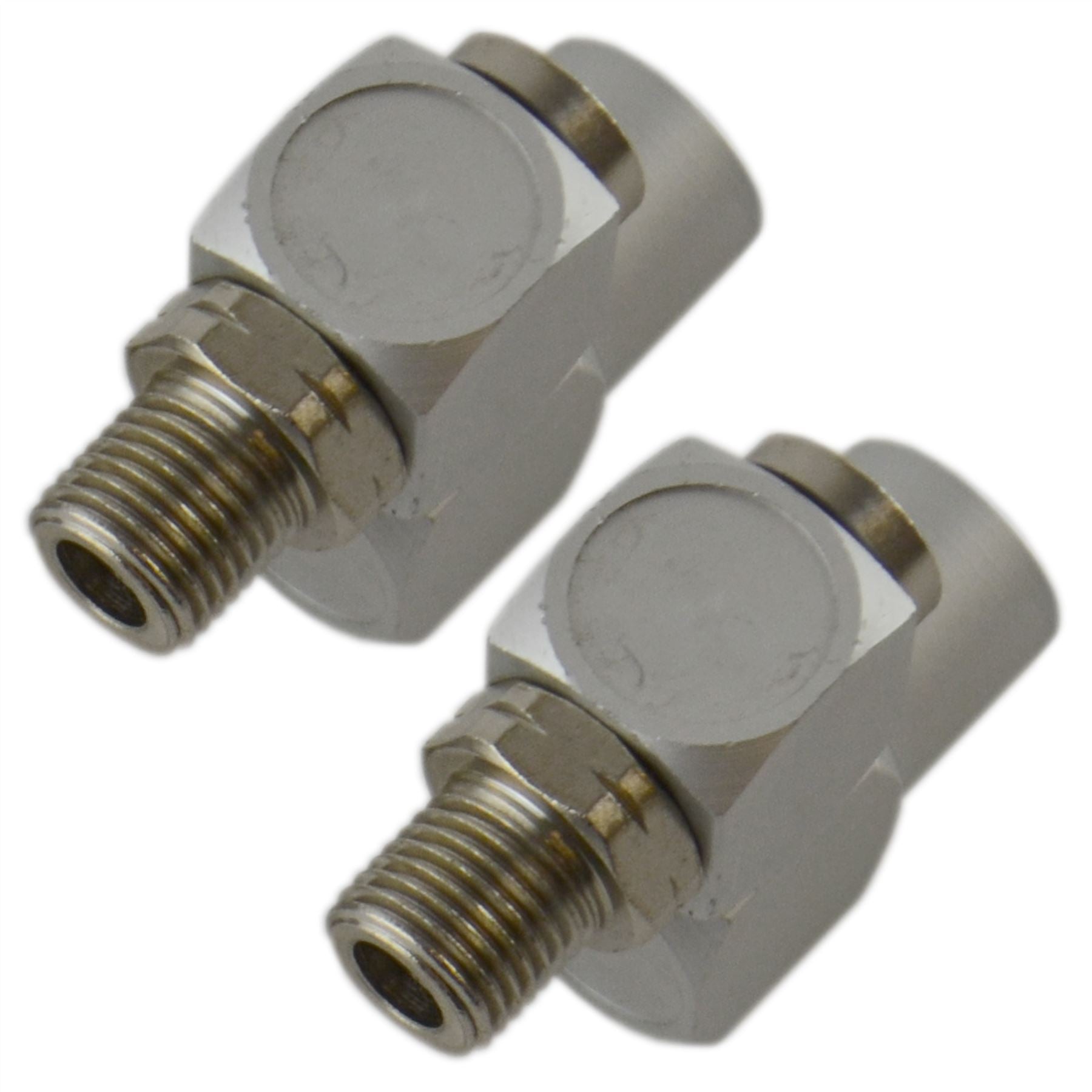 Raccord de compresseur d'air mâle/femelle 1/4" BSP pivotant à 360 degrés 2 pièces