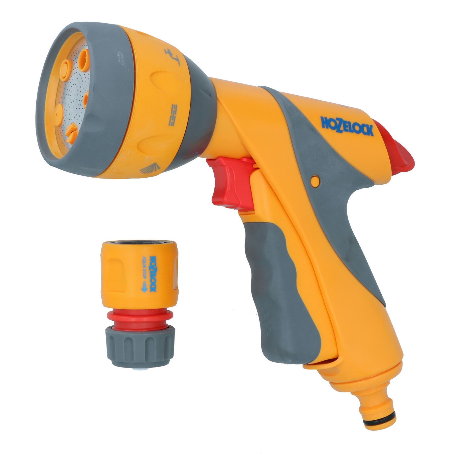 Hozelock Multi Spray Plus Düse Gartenschlauch Wasserpistole 6 Funktionen