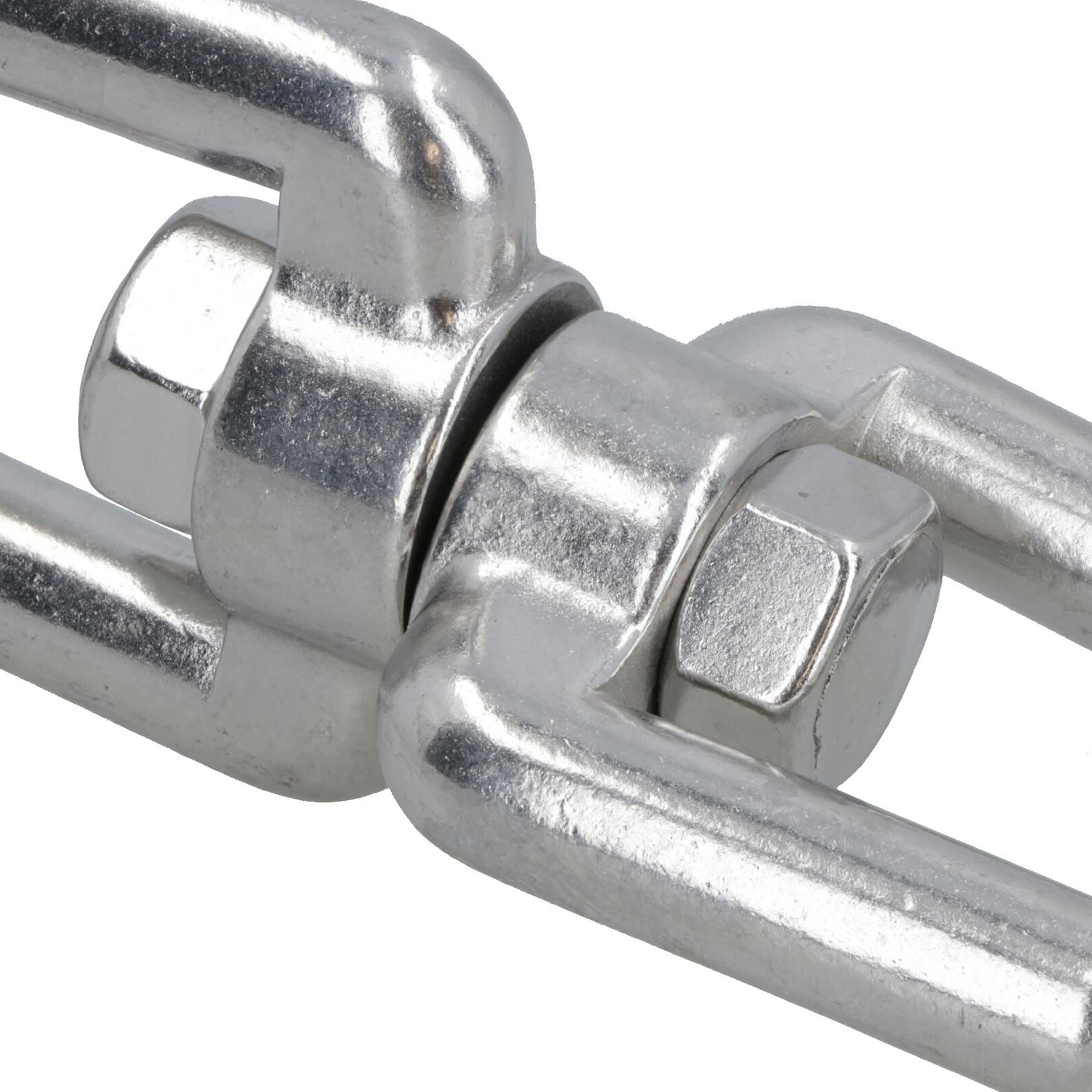 Swivel Shackle Anchor Chain 5mm Jaw Hexagonal Socket 316 Stainless Steel
