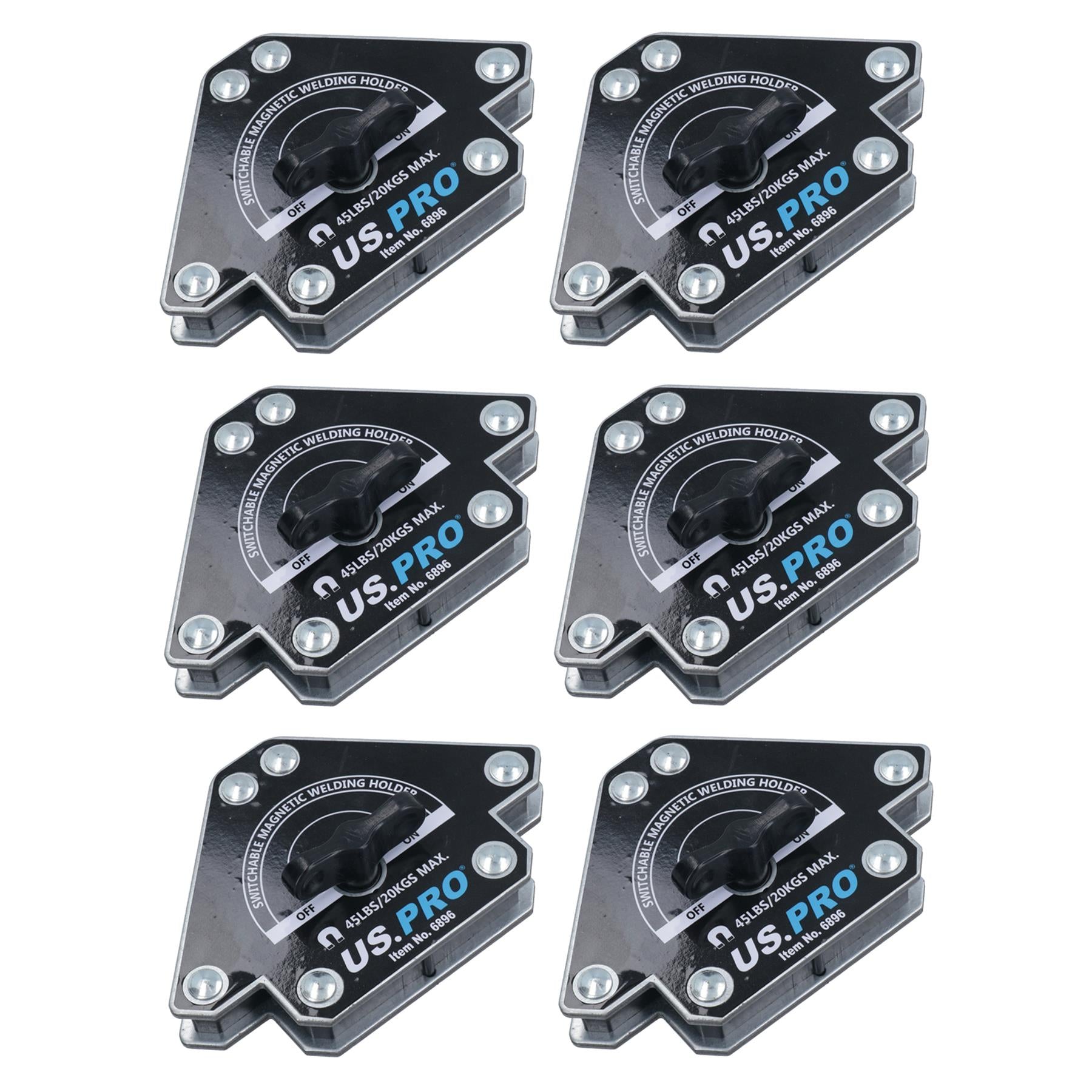 Support de soudage magnétique commutable marche/arrêt de 45 lb, support à 3 angles