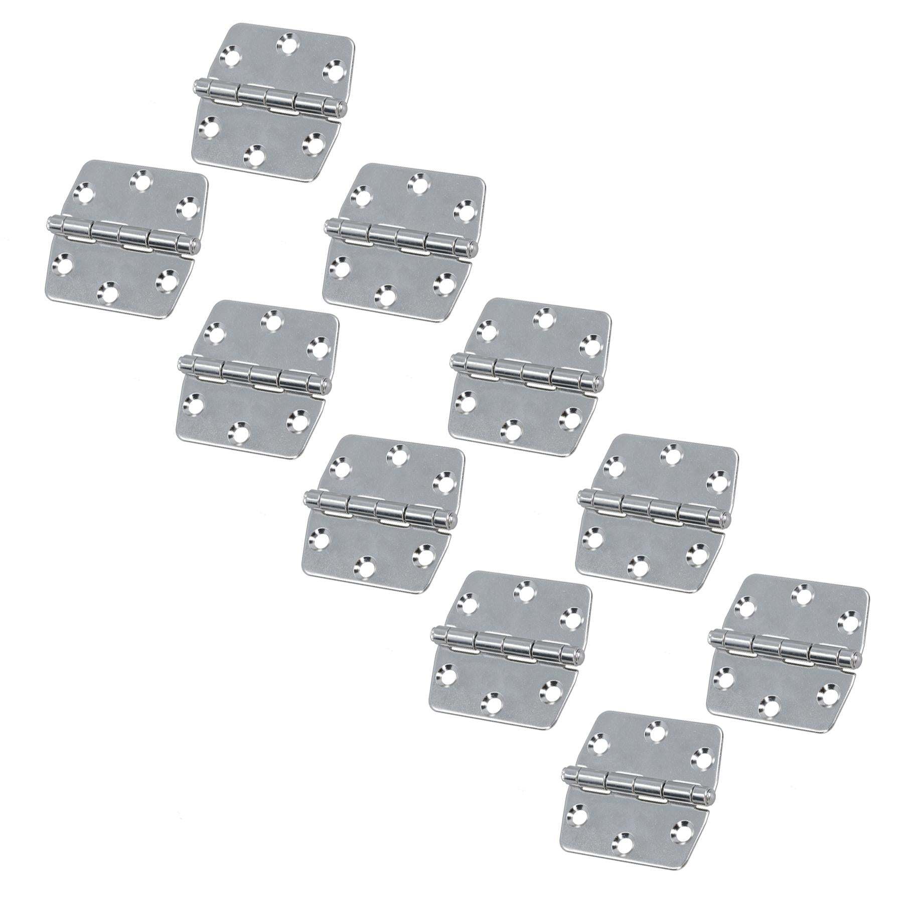 Polished Butterfly Door Hinge Stainless Steel 75mm x 73mm 316 Marine Cabin
