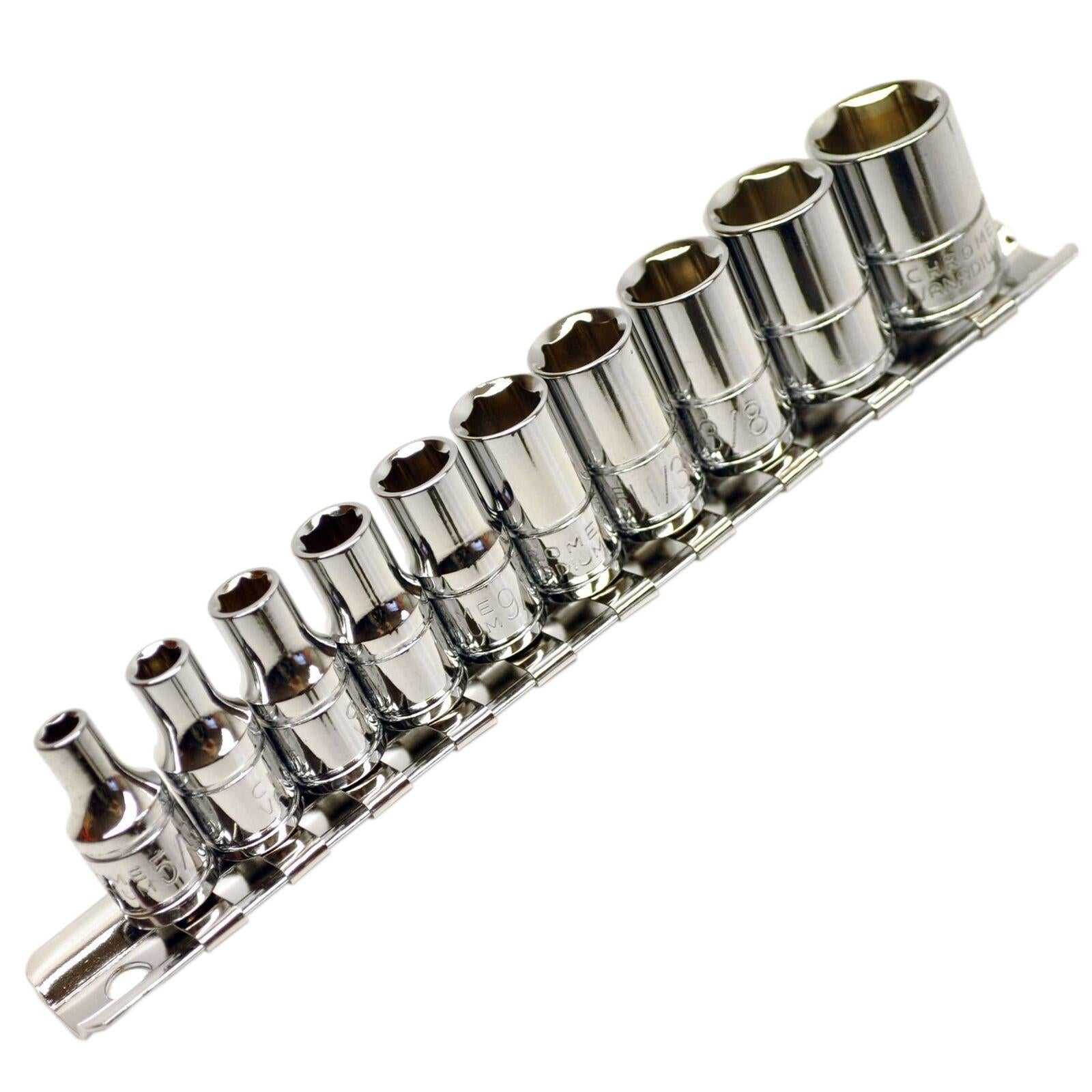 Imperial AF Steckschlüsselsatz SAE Zoll Steckschlüssel Verlängerungen Ratschen 1/4"dr 3/8"dr 1/2"dr Werkzeugtasche