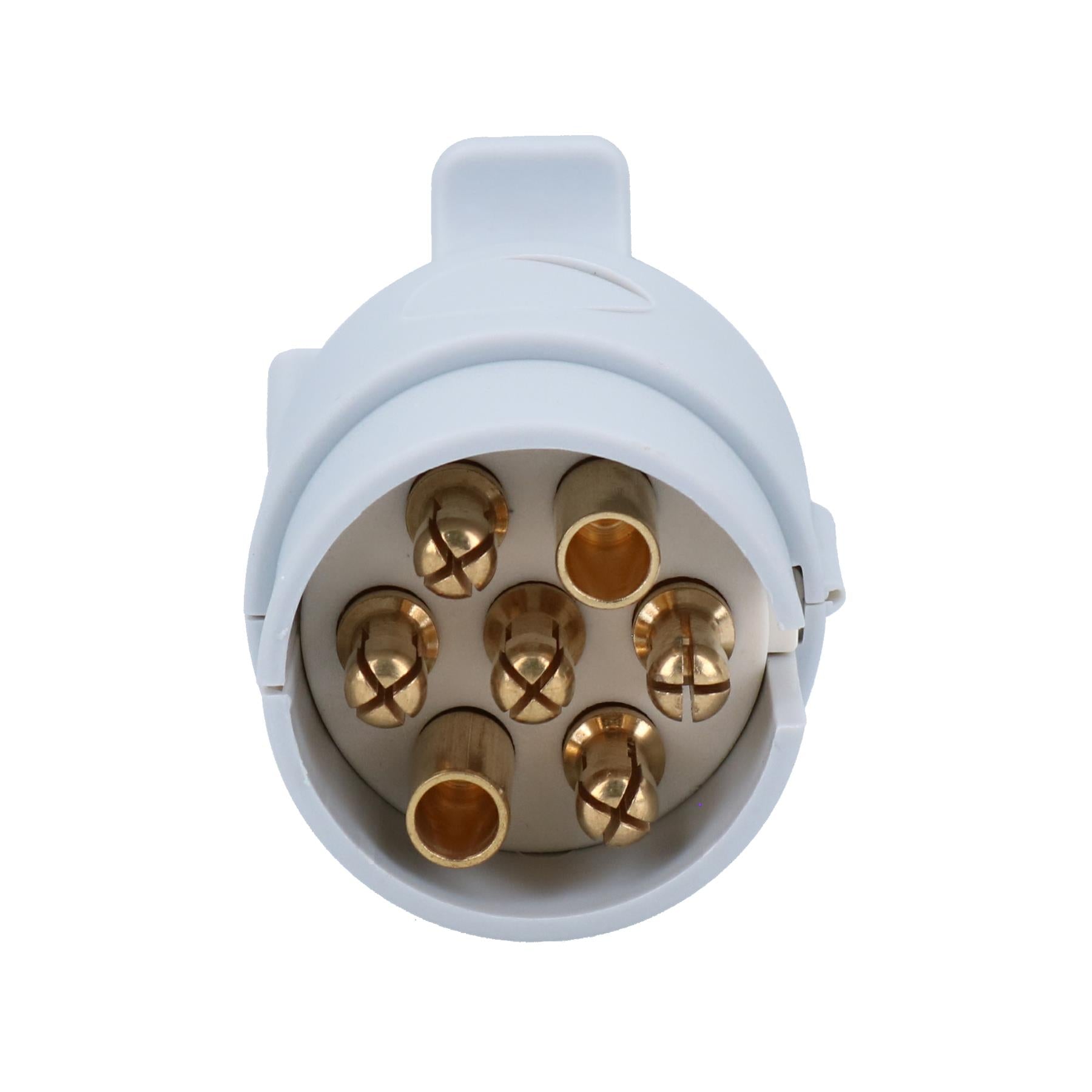 Caravan Tow Bar Electrics Plug 7 pin S type Plug TR045