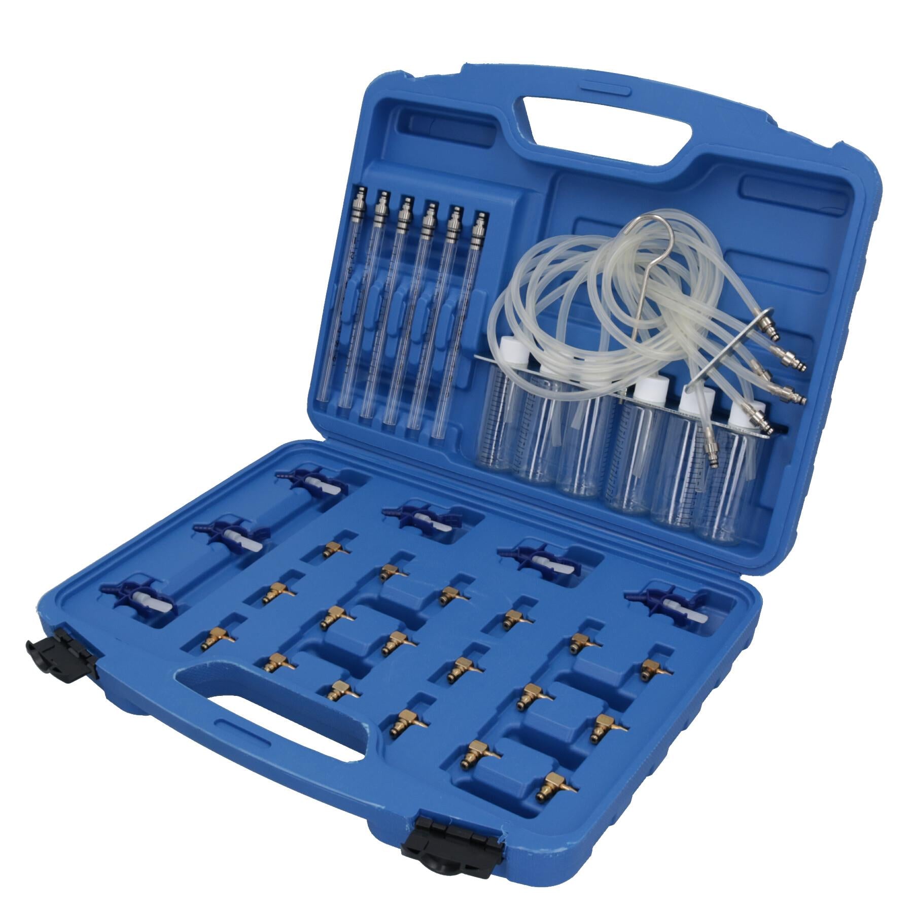 Bosch Delphi Injektor-Durchflussmesser Common Rail Kraftstoffeinspritzdüsensatz + Adapter AT567