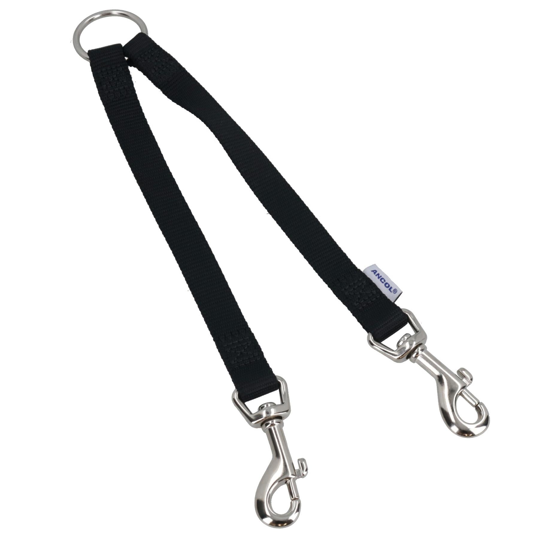 Nylon Koppler Doppel Blei Spaziergang 2 Hunde Leine Adapter Twin Walking Stecker