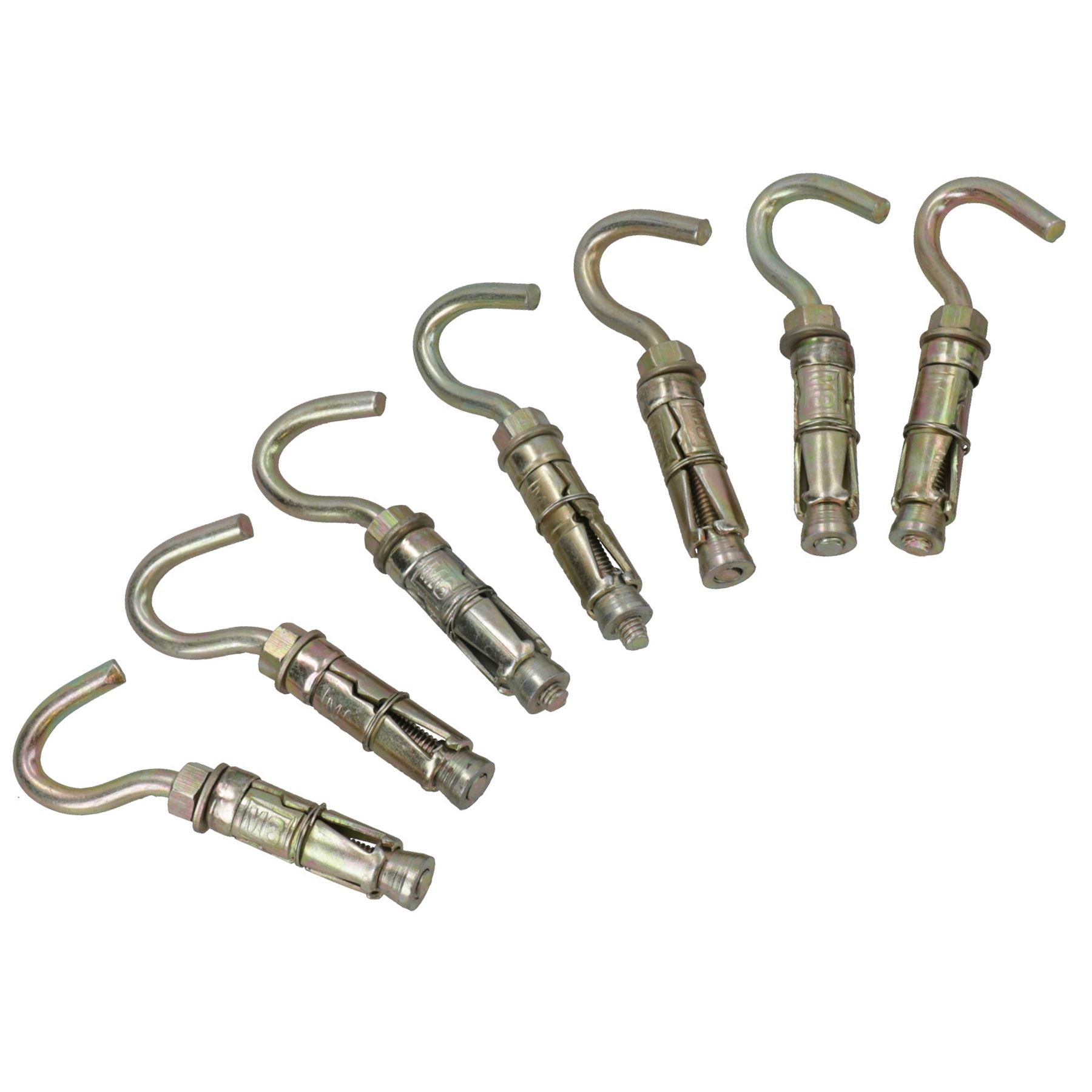 6mm Open Hook Eye Bolts Rawl Shield Wall Anchor Expansion Brick Stone