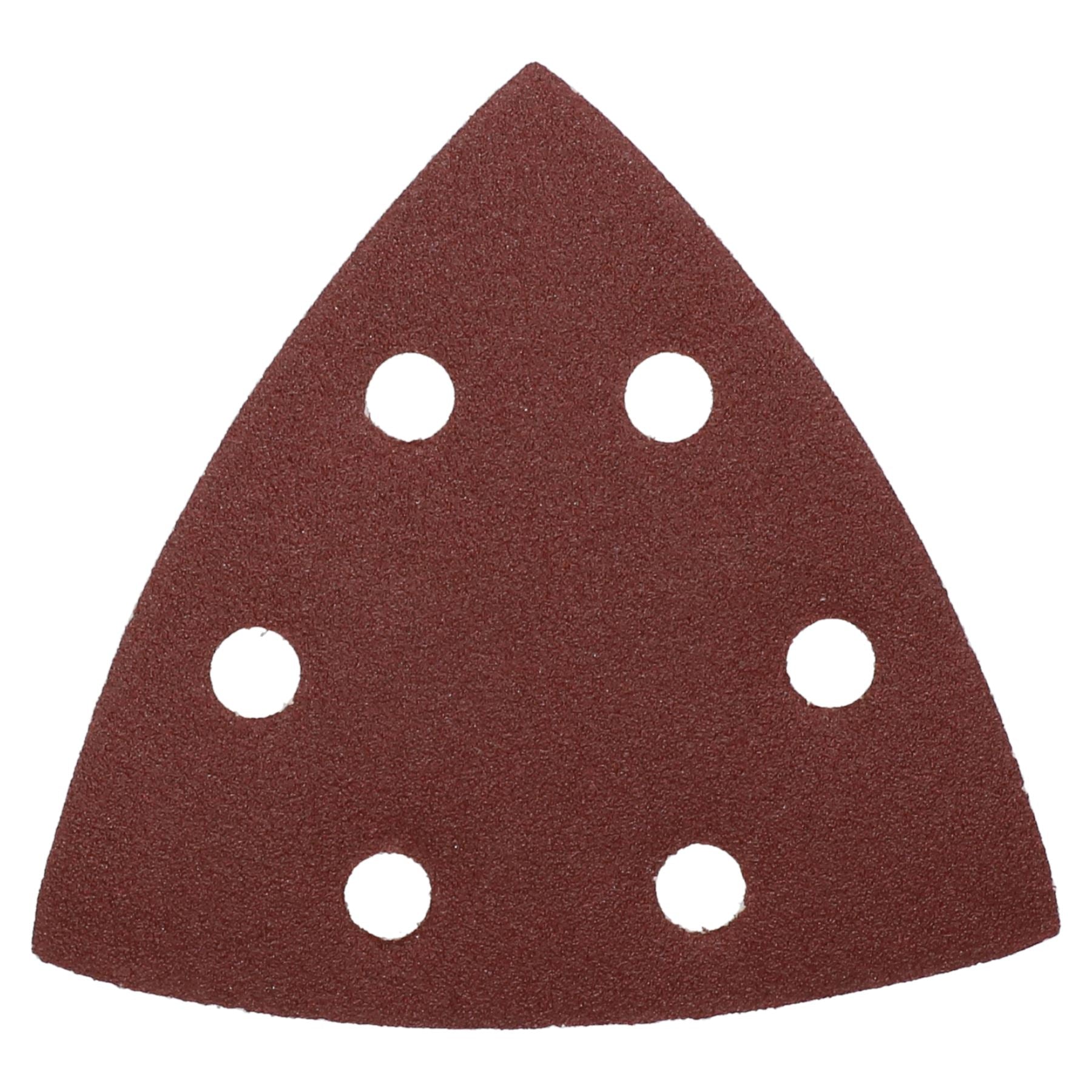 Disques abrasifs de ponçage Delta à crochet et boucle 93 mm Triangle 120 grain fin 50 pièces