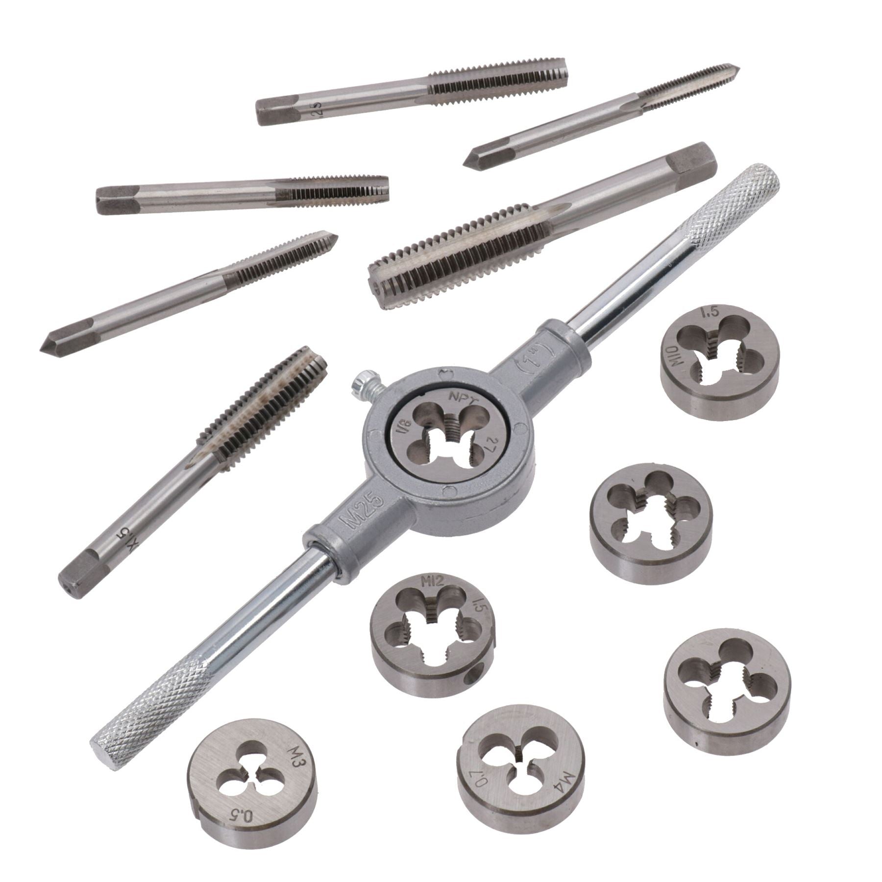 Jeu de tarauds et filières métriques M3-M12 par USPro tools AT224