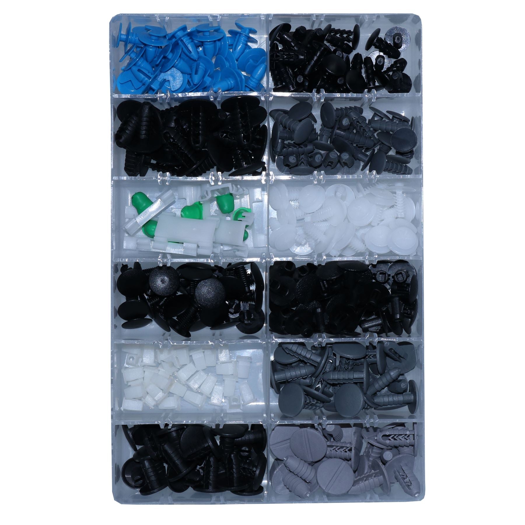 Assortiment de 308 clips de garniture pour Fiat, rivets, œillets de retenue, fixations