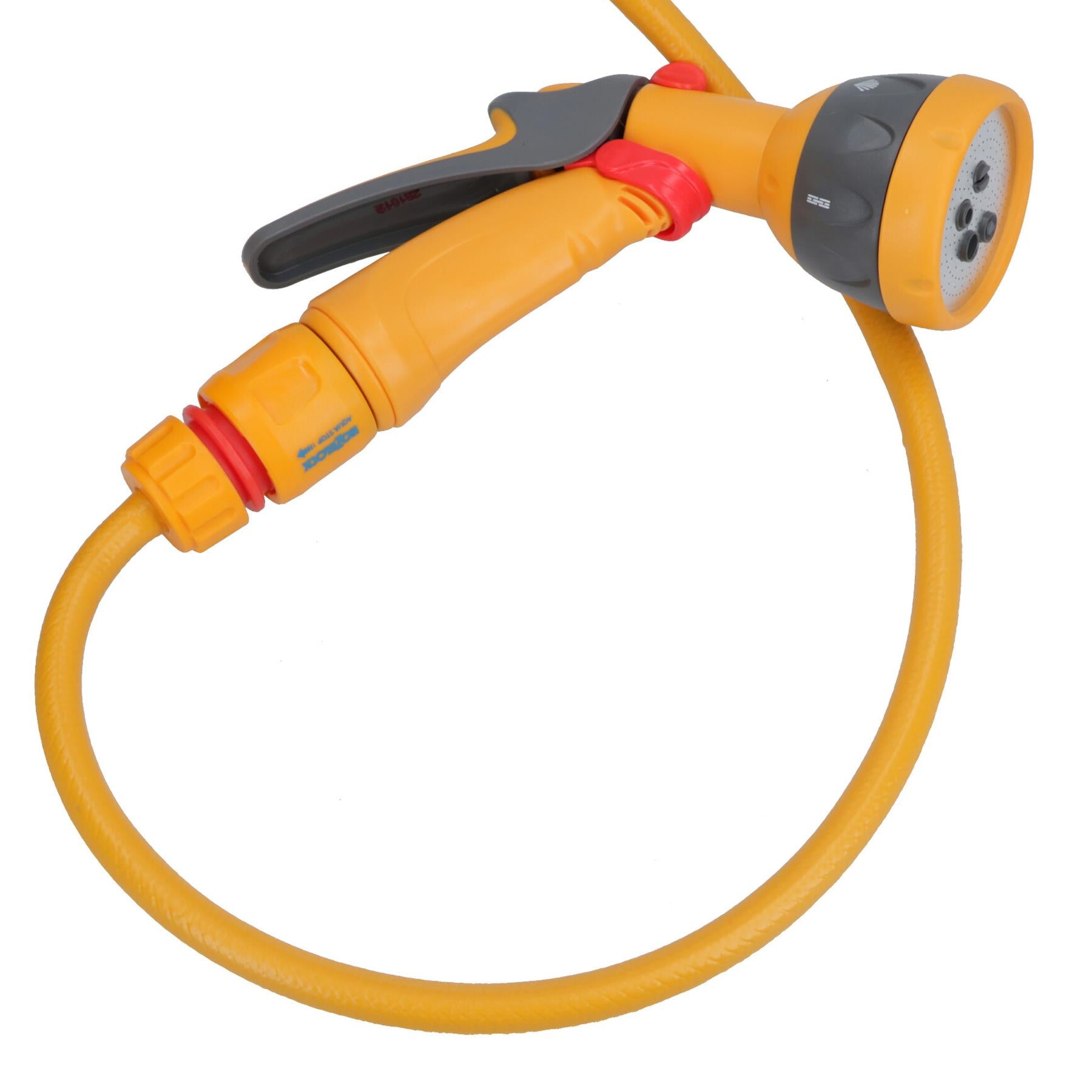 Portable Compact Garden Watering 10m Hose Reel With Fittings And Multi Sprayer